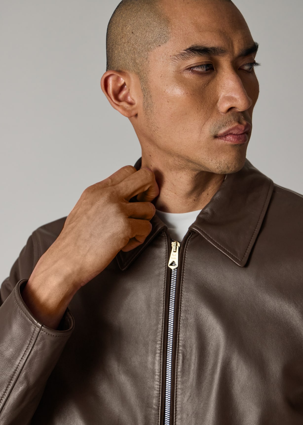 Men's Chocolate Brown Nappa Leather Jacket
