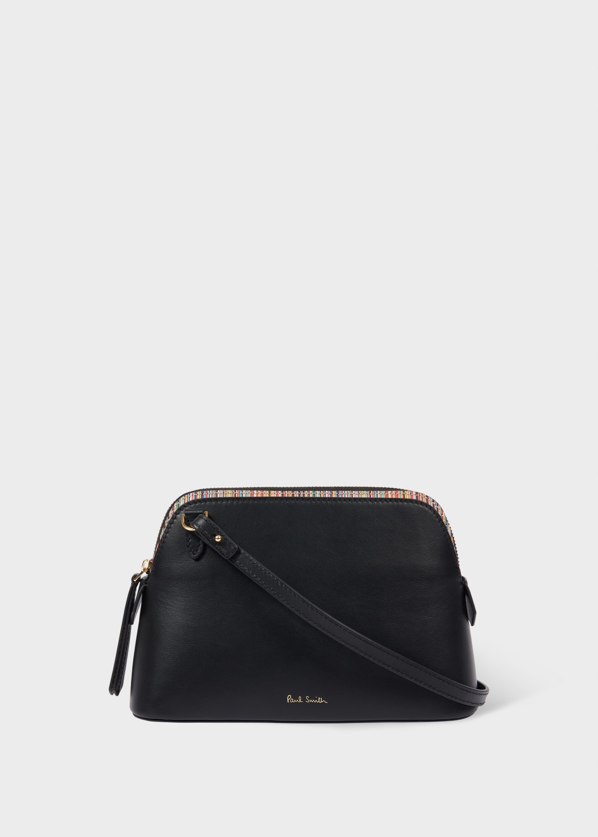 Women's Black Cross-Body 'Signature Stripe' Bag Paul Smith