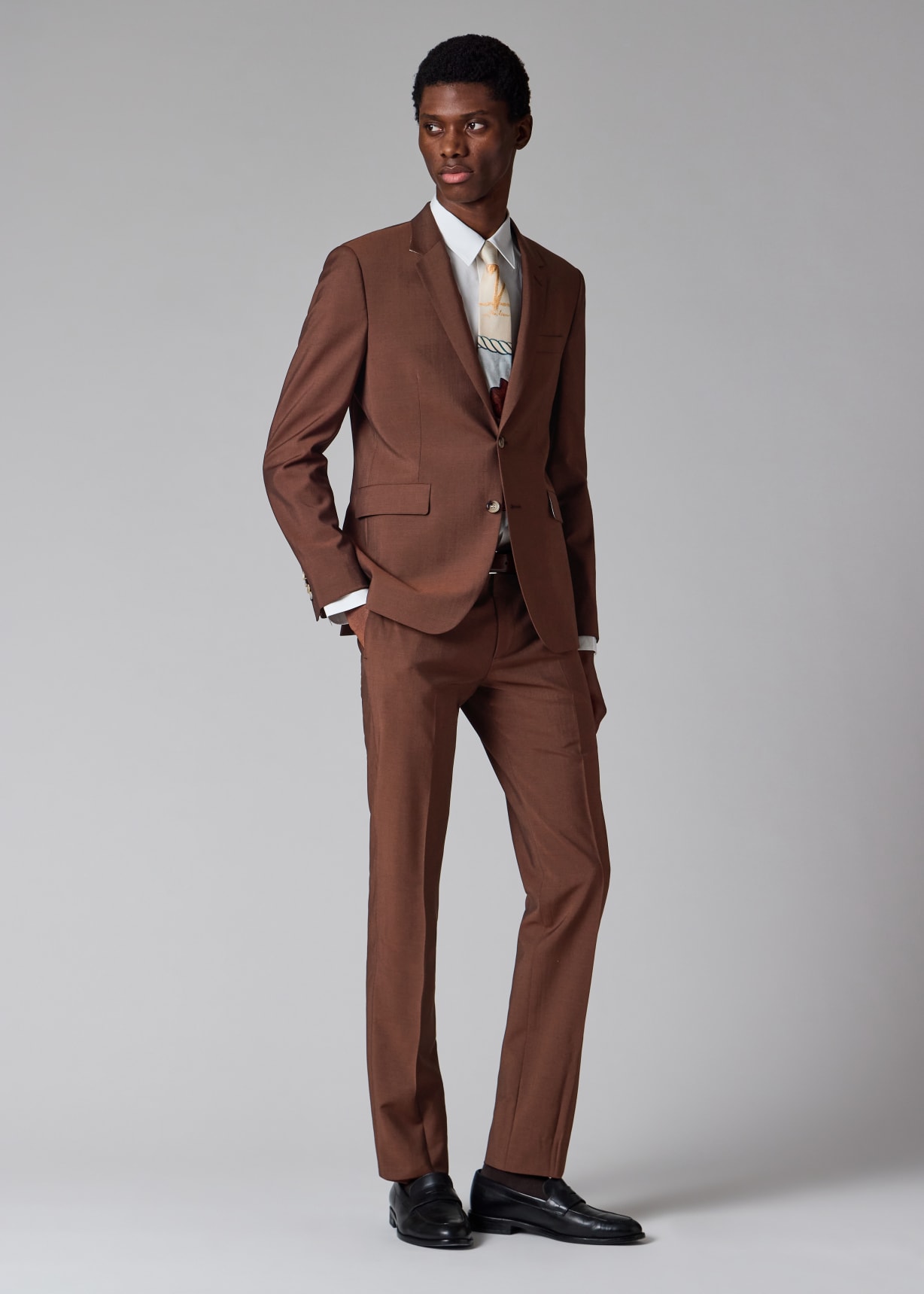 The Kensington - Slim-Fit Burgundy Wool-Mohair Suit