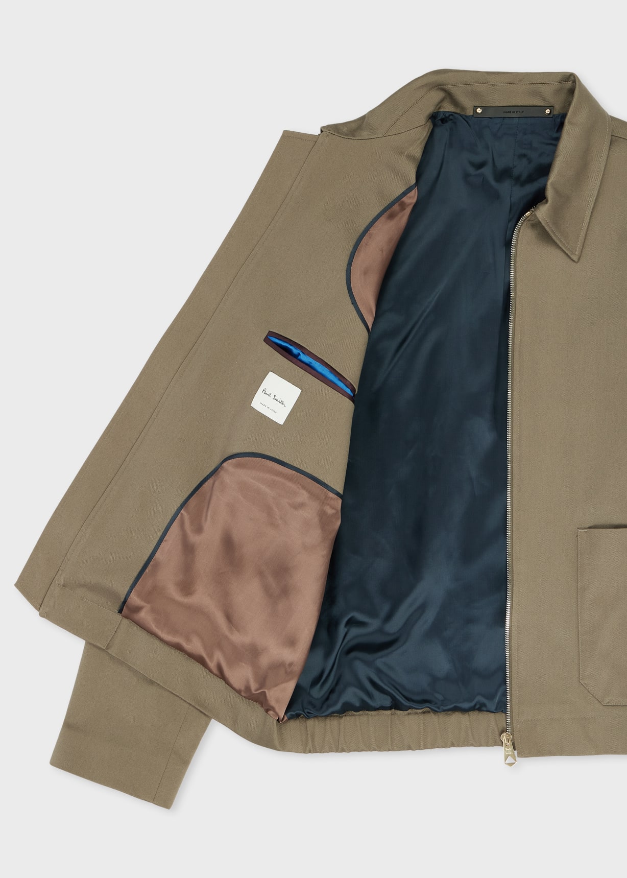 Paul Smith ジップアップジャケット　archive Taupe Stretch-Cotton Zip Jacket