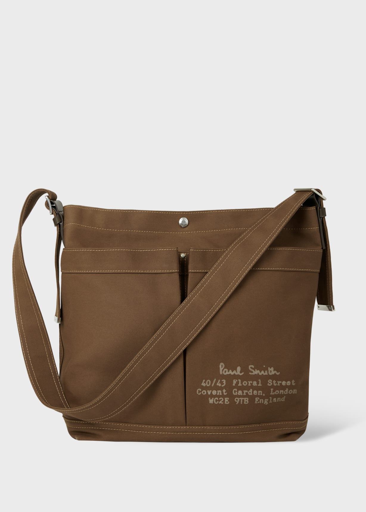 Khaki TekWax® Cotton Adjustable Tote Bag
