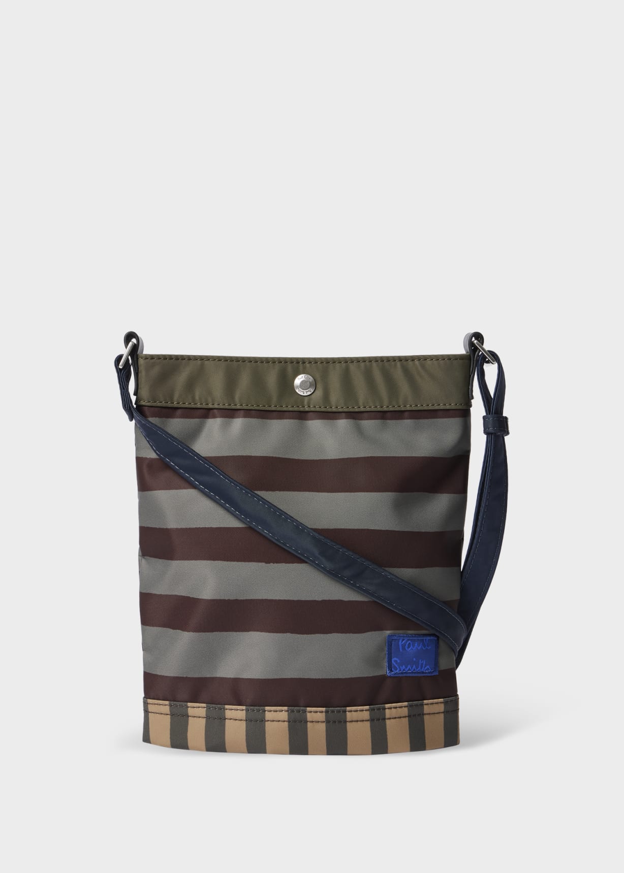 Multistripe Recycled Nylon Musette Bag