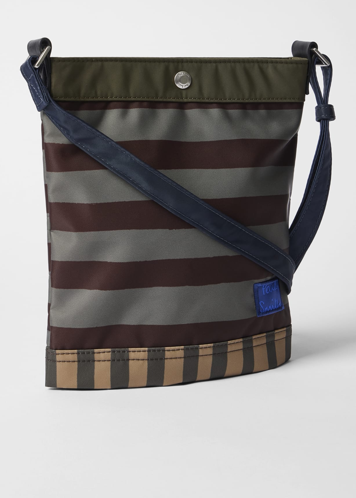 Multistripe Recycled Nylon Musette Bag