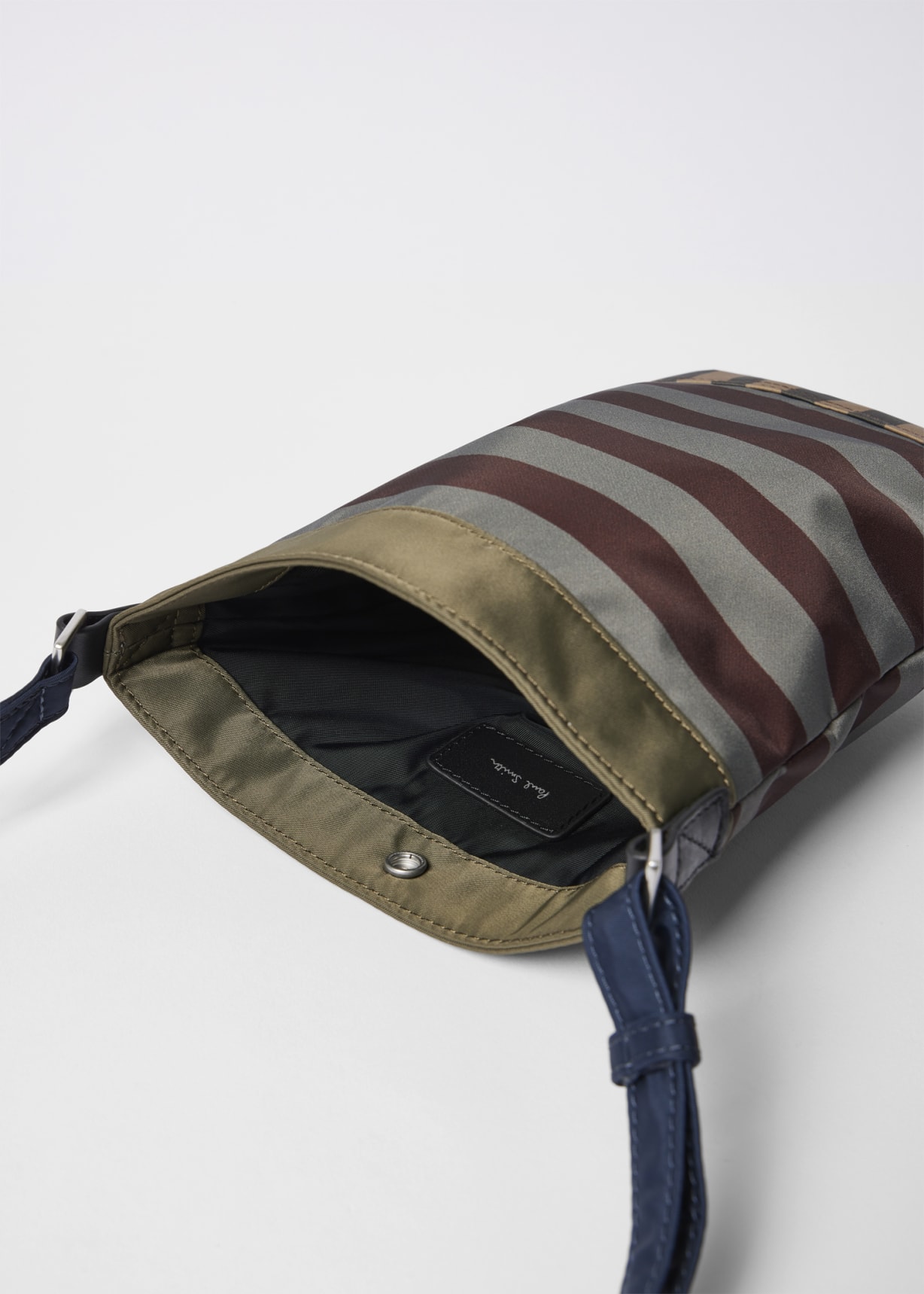 Multistripe Recycled Nylon Musette Bag