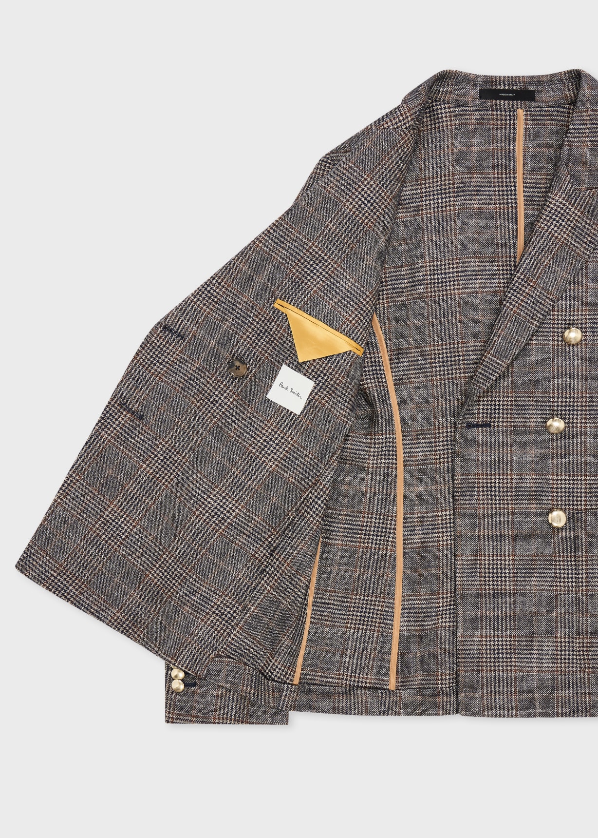 Women's Check Double Breasted Blazer