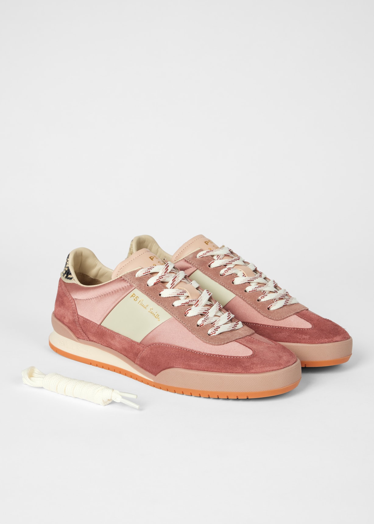 Women's Pink Satin 'Dover' Trainers Paul Smith