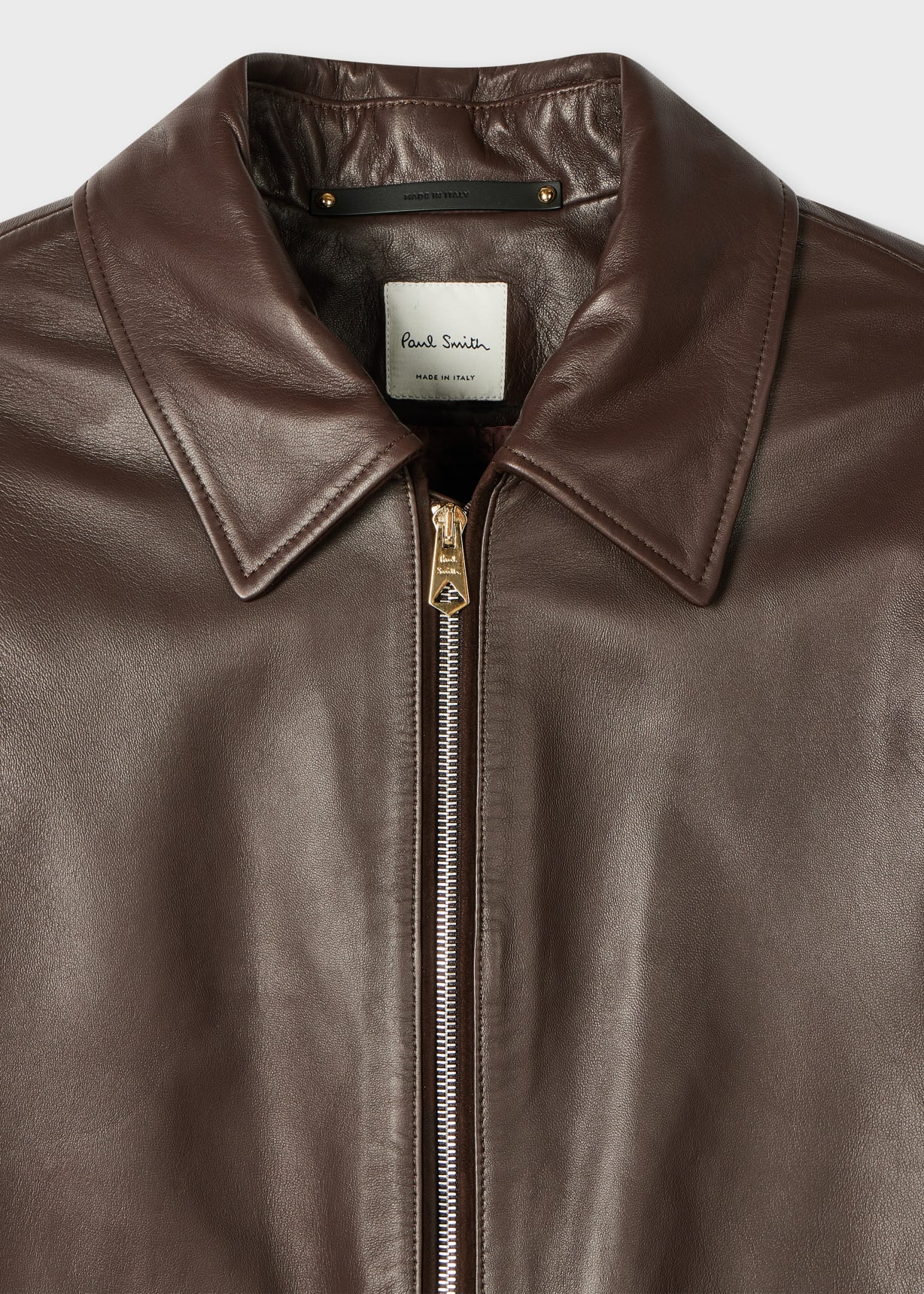 Men's Chocolate Brown Nappa Leather Jacket
