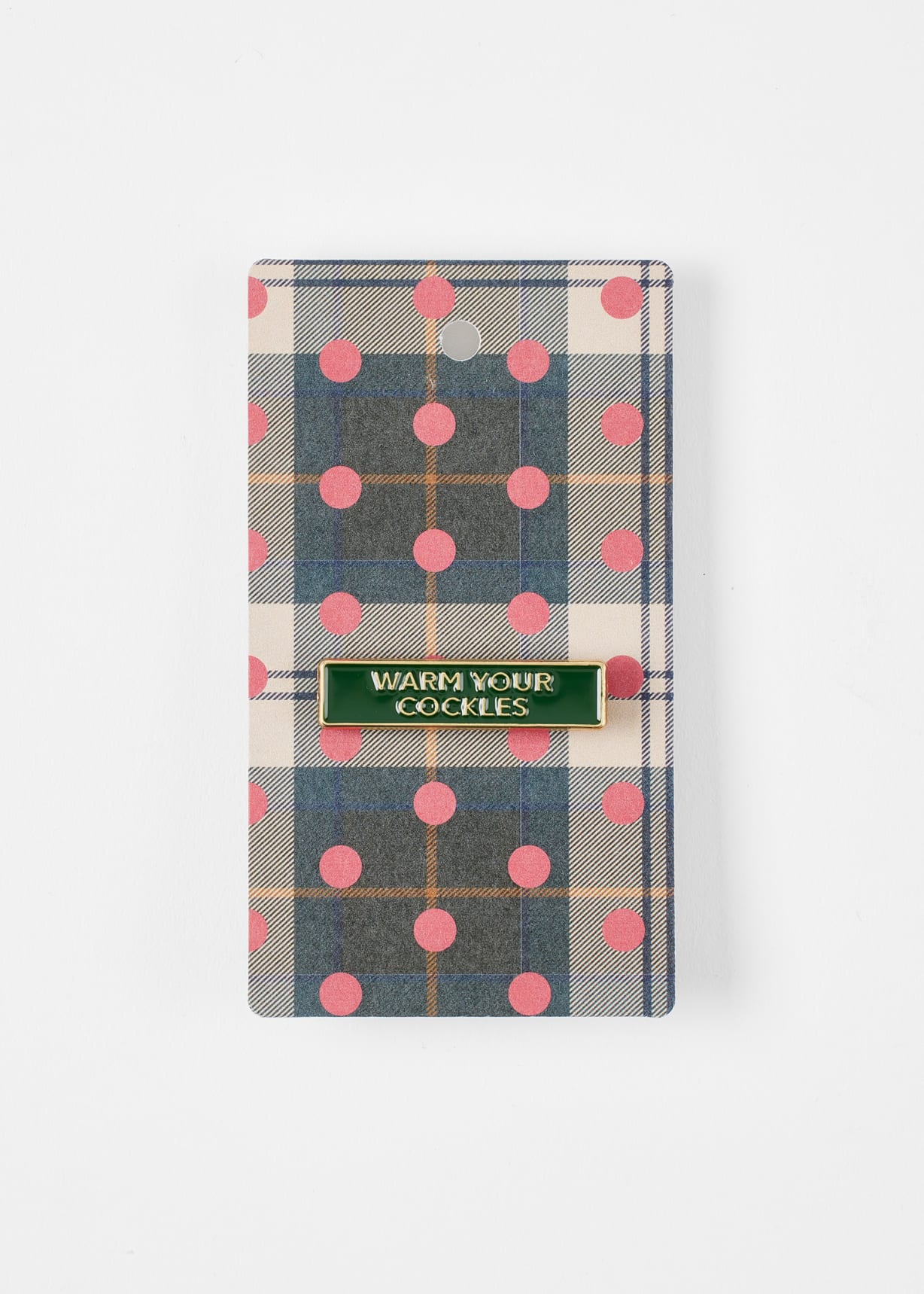 Paul Smith loves Barbour - Warm Your Cockles Pin Badge