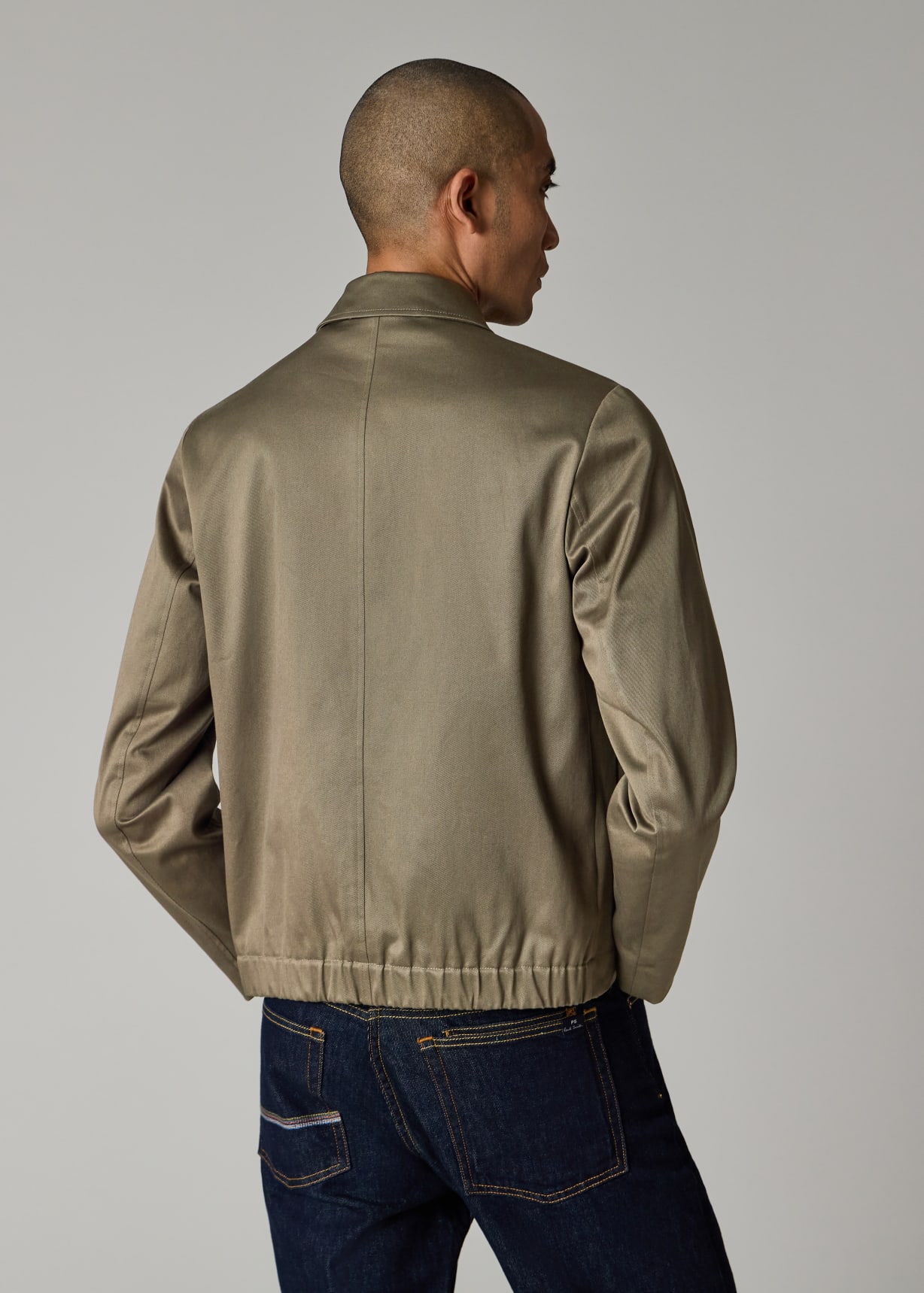 Paul Smith ジップアップジャケット　archive Taupe Stretch-Cotton Zip Jacket