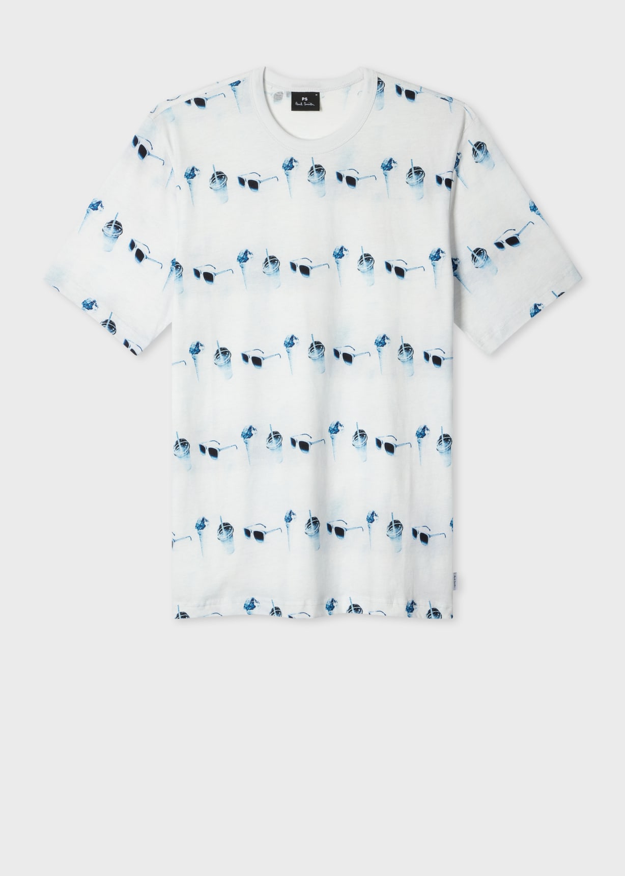 Men's Light Blue 'Sunbleached Snaps' T-Shirt