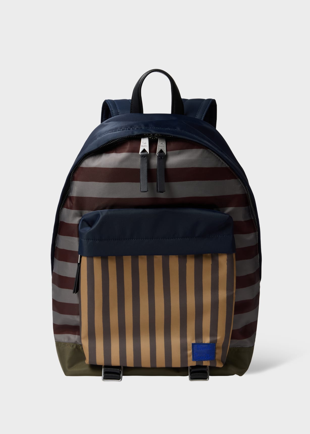 Recycled Nylon Multi Stripe Backpack Paul Smith