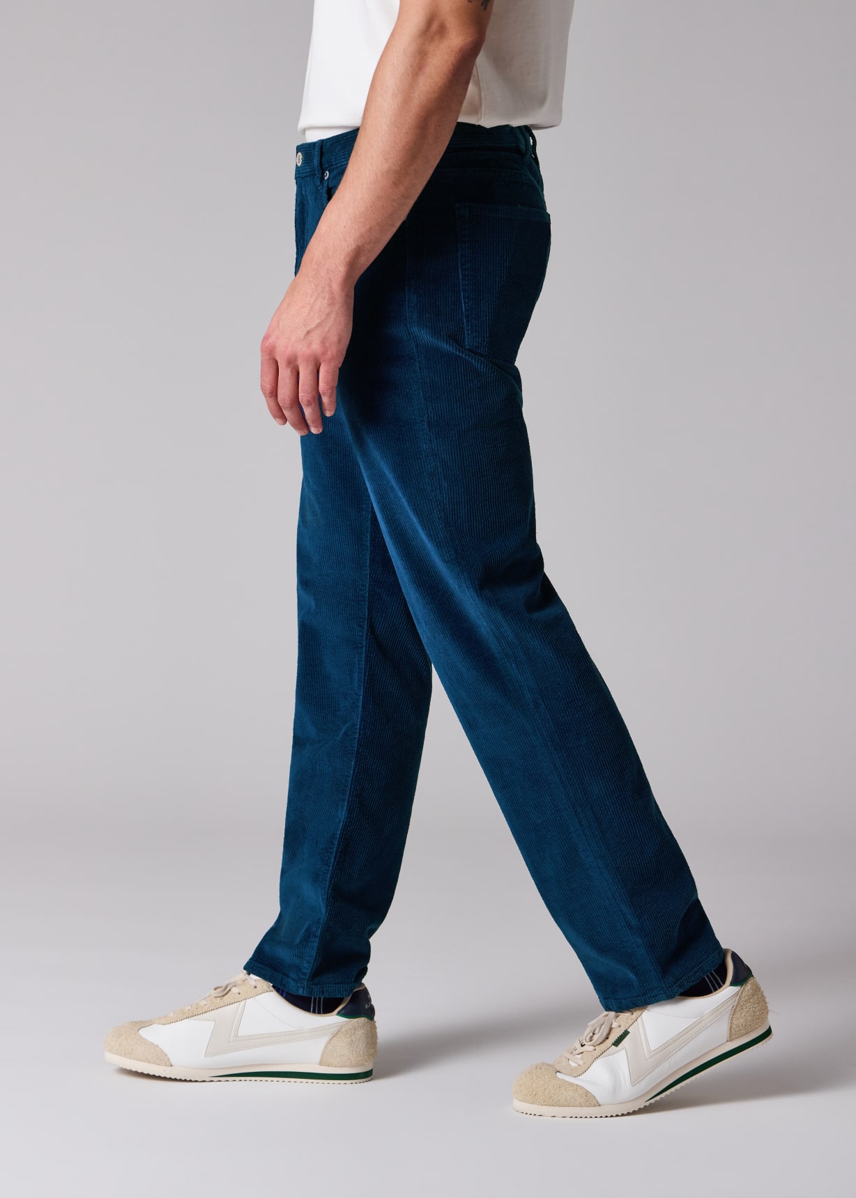 パンツ 2000's archive Paul smith corduroy pants Men's Relaxed Tapered-Fit Dark Blue Corduroy Trousers
