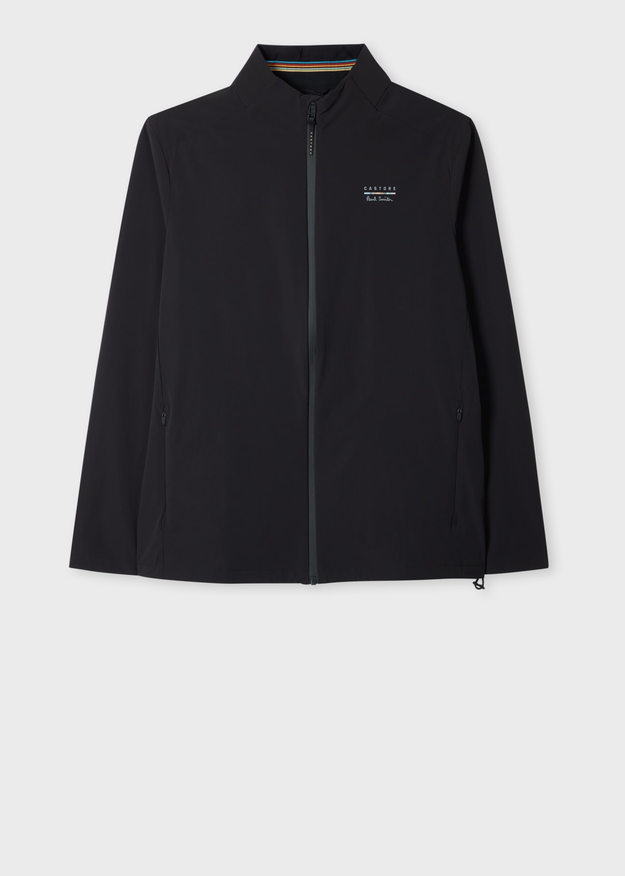 Paul Smith ブラックナイロンジャケット Paul Smith + Castore - Black Performance Lightweight Jacket
