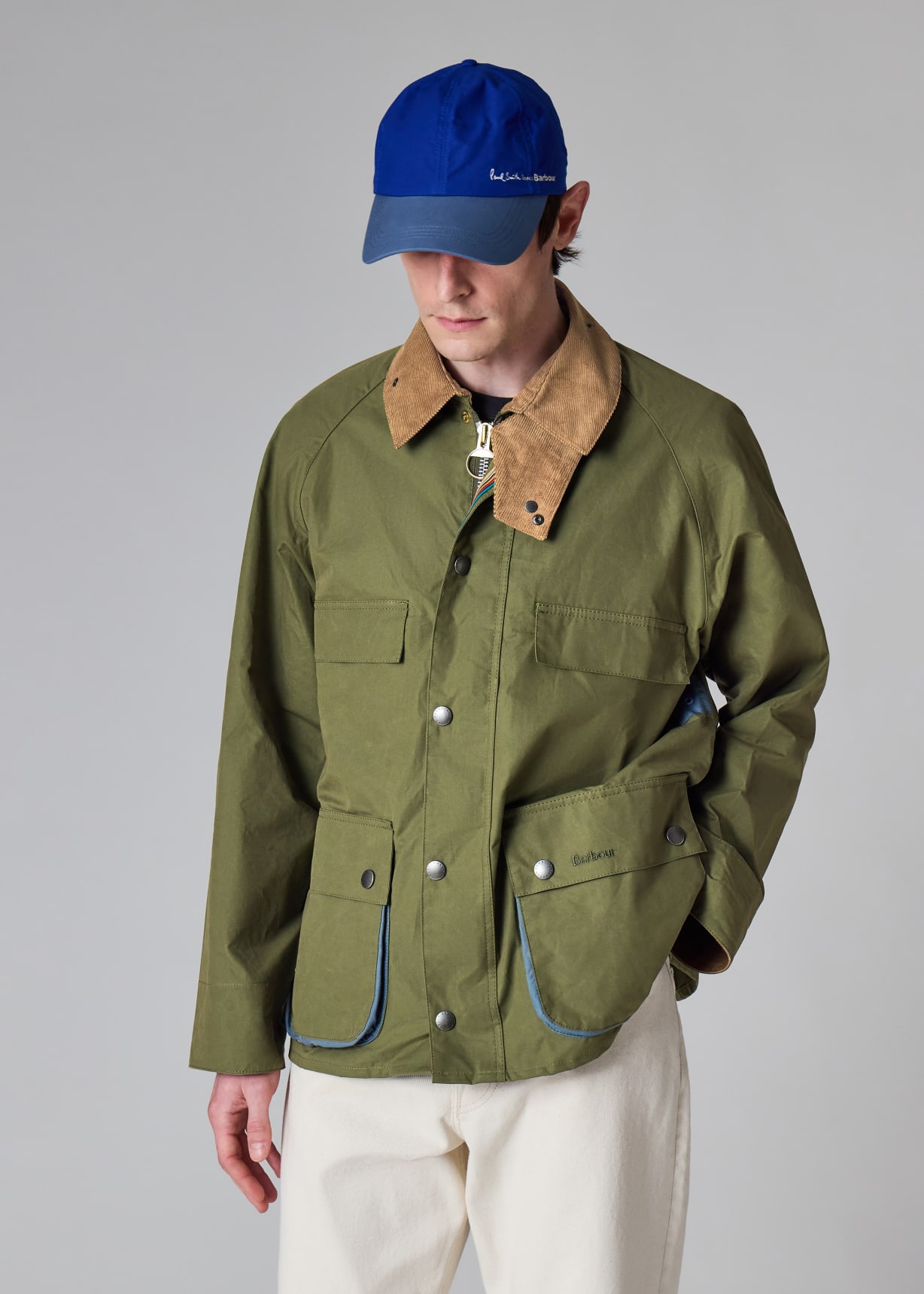 Paul Smith loves Barbour - Army Sugarlump Bedale Jacket