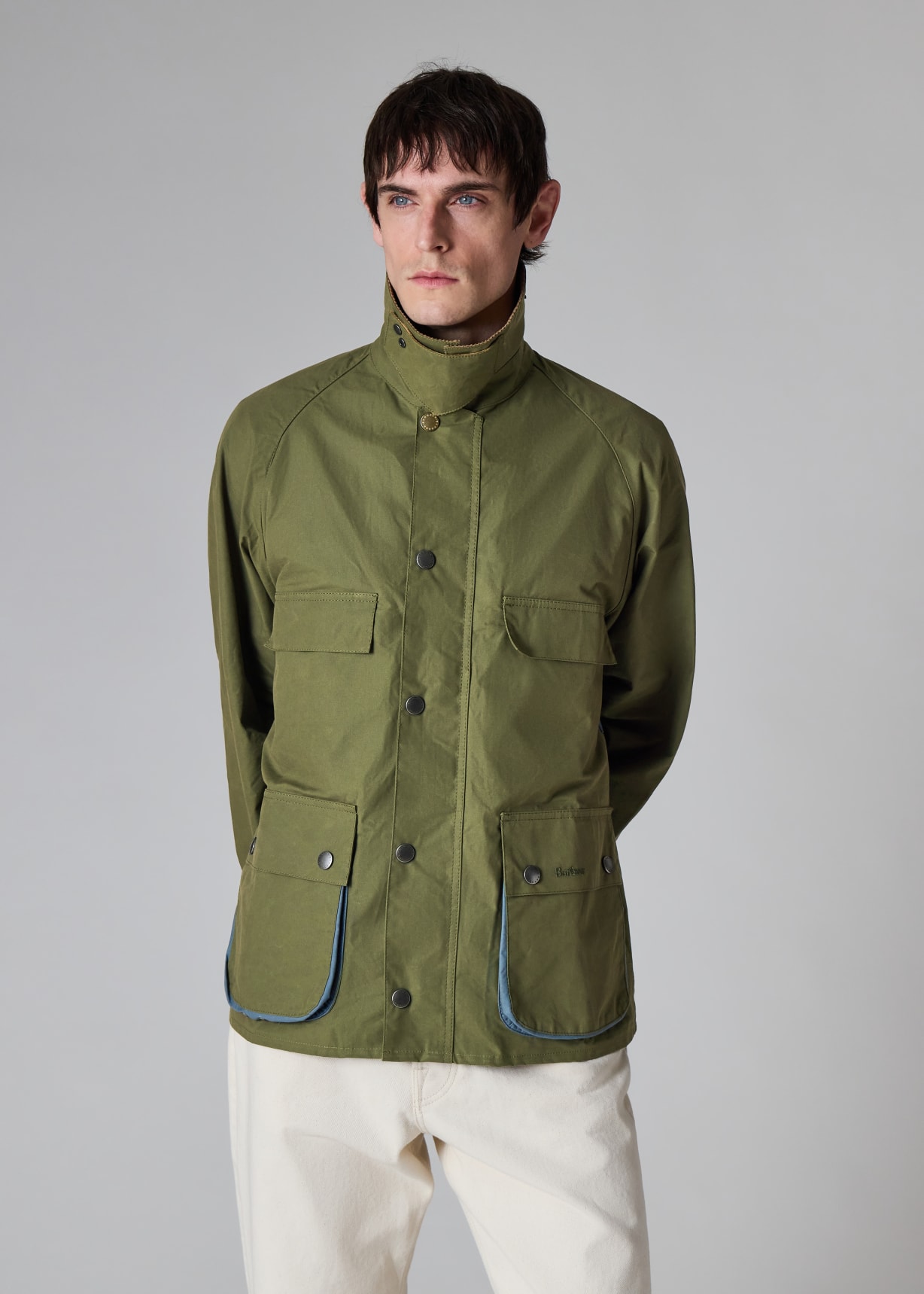 Paul Smith loves Barbour - Army Sugarlump Bedale Jacket