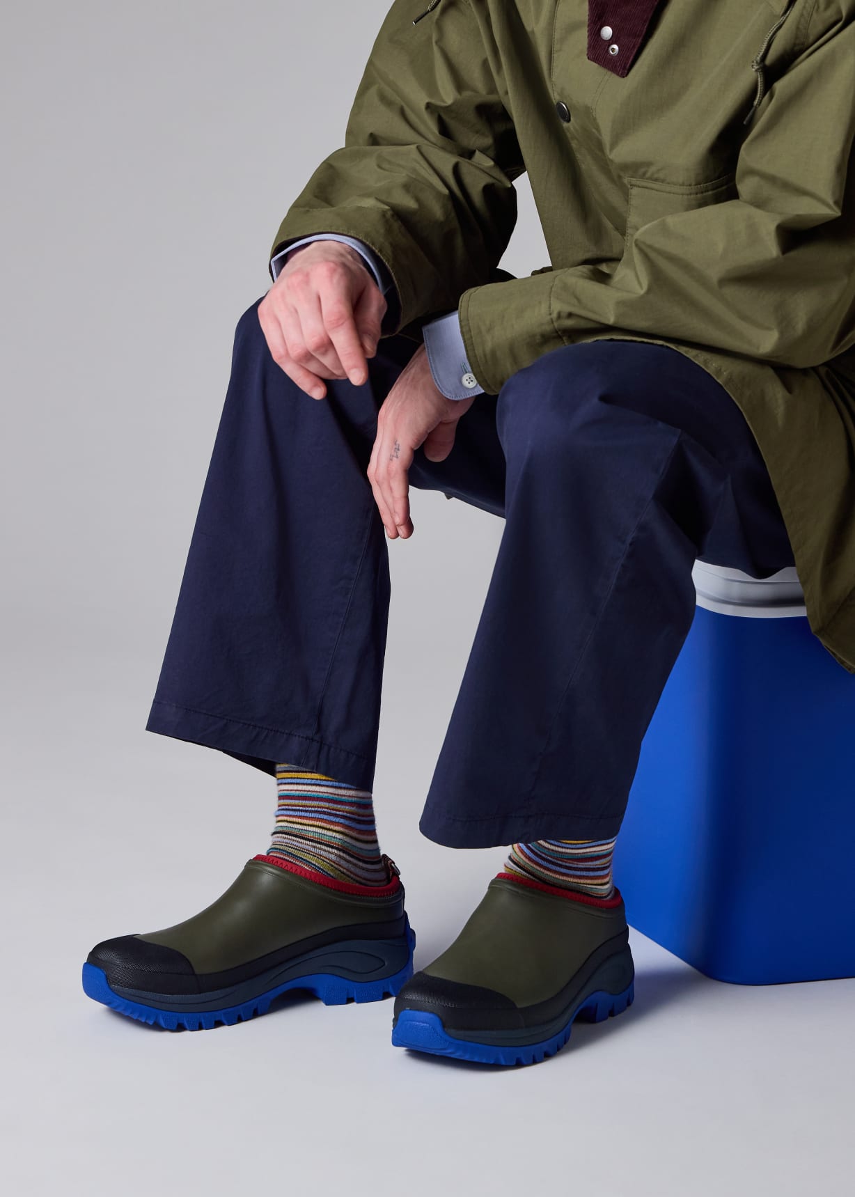 Paul Smith loves Barbour - Fern Clogs