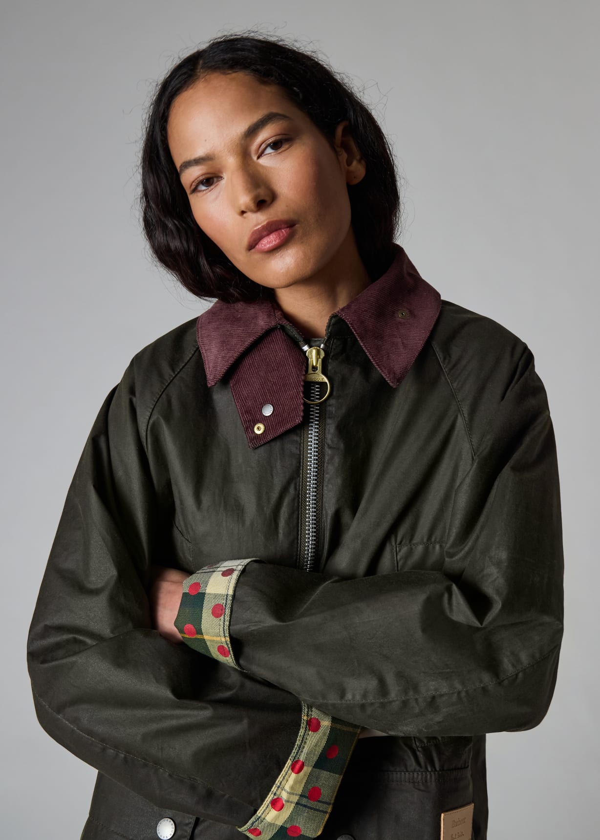 Paul Smith Loves Barbour Bedale フード込み Paul Smith loves Barbour - Winterberry Sugarlump Bedale Jacket