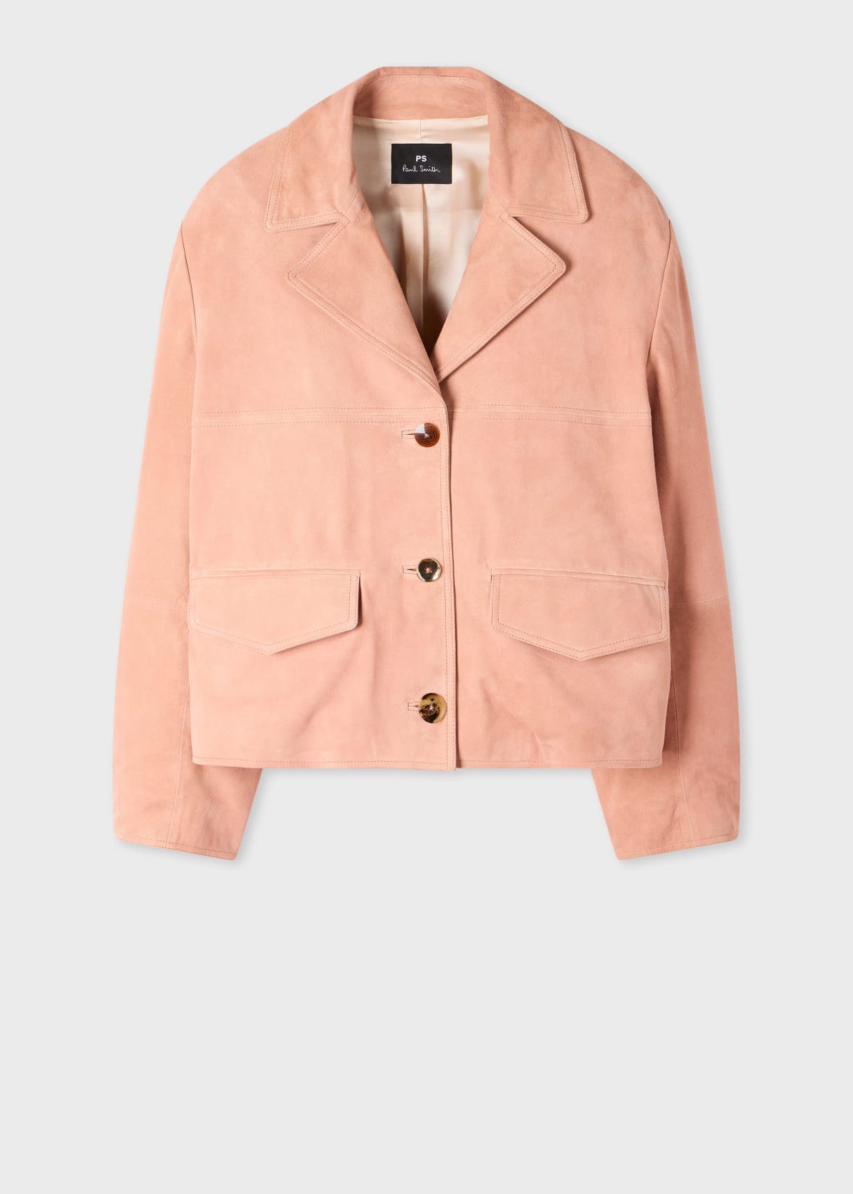 Women's Pink Suede Jacket Paul Smith
