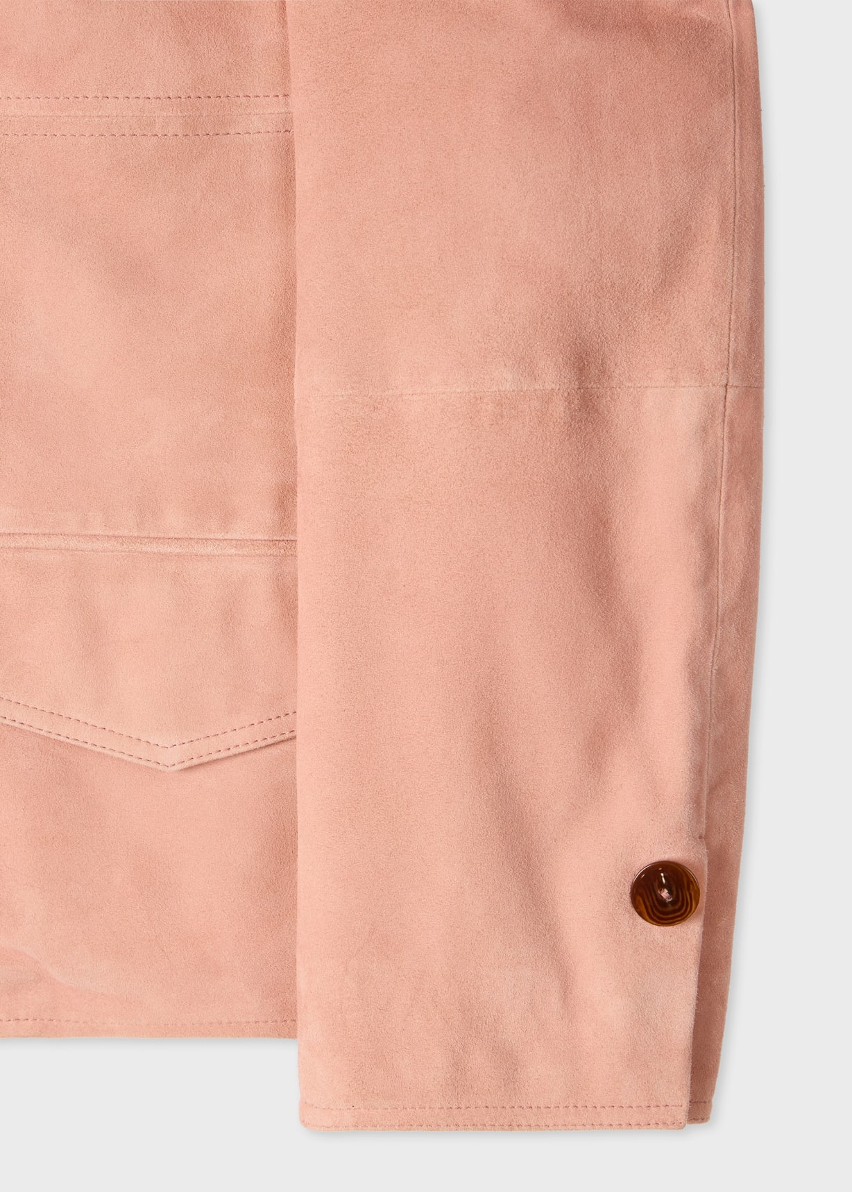 Women's Pink Suede Jacket Paul Smith
