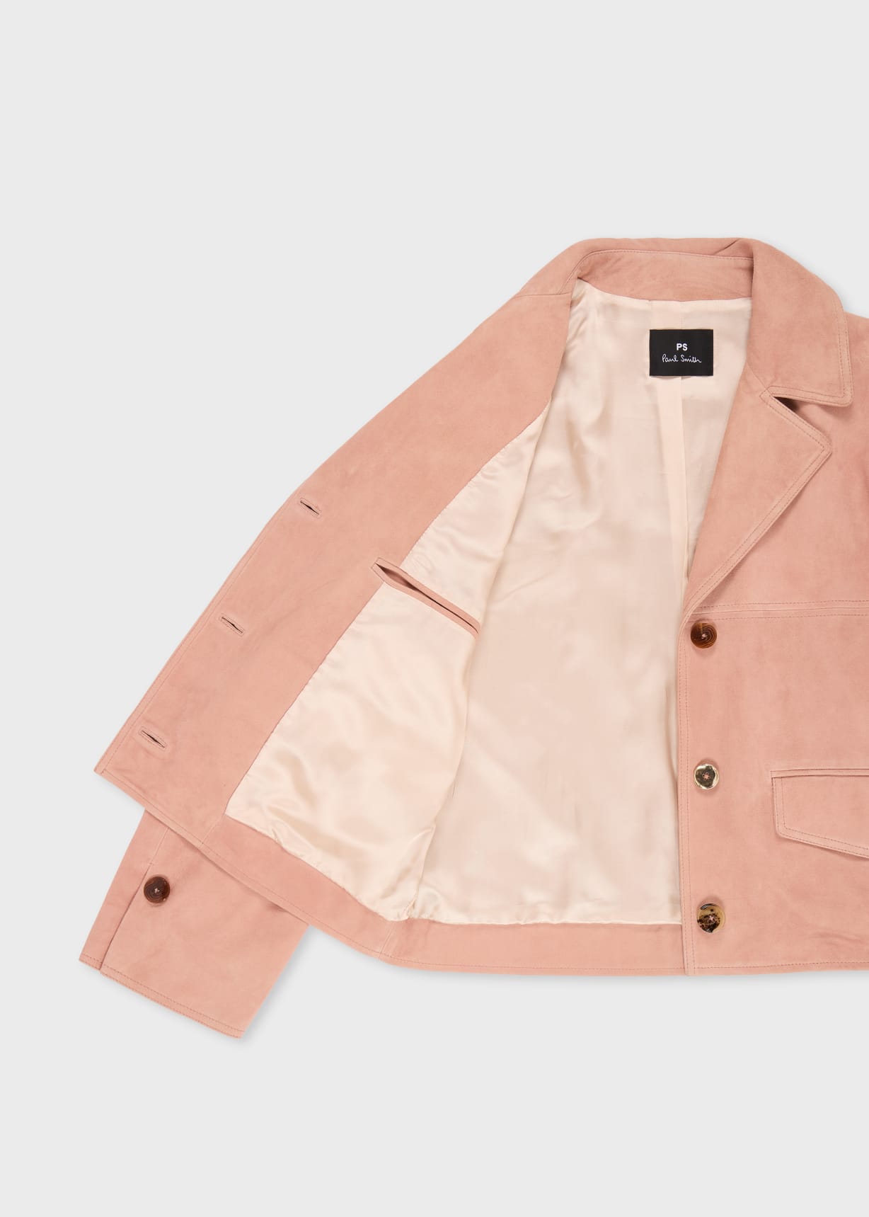 Women's Pink Suede Jacket Paul Smith