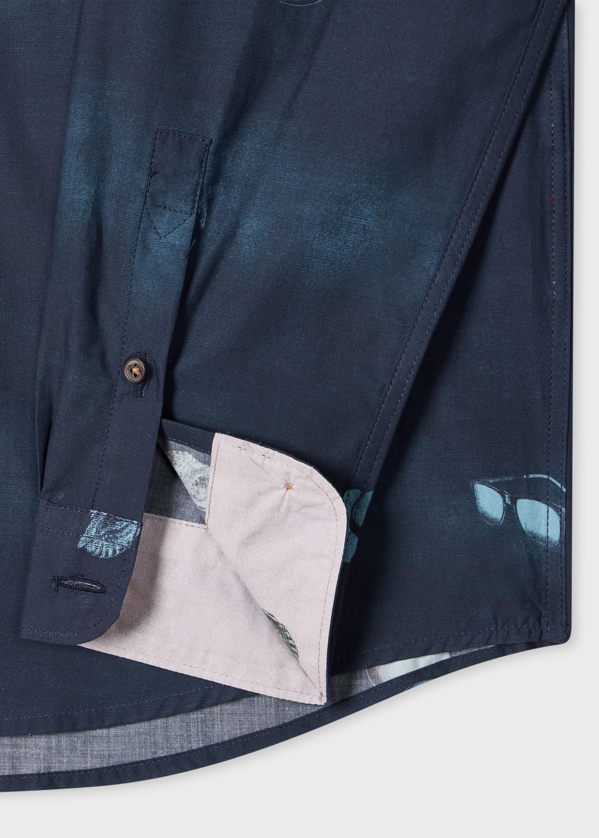 Navy 'Sunbleached Snaps' Poplin Shirt