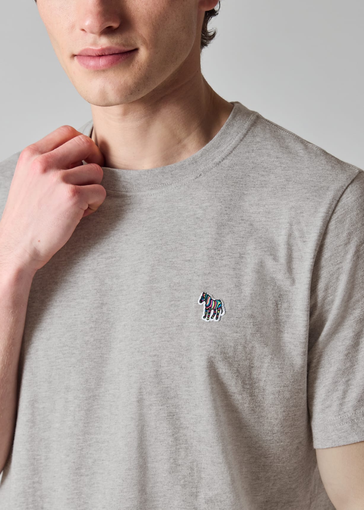 Buy PS Paul Smith White Zebra Logo T-shirt in Organic Cotton For Men Online | UAE