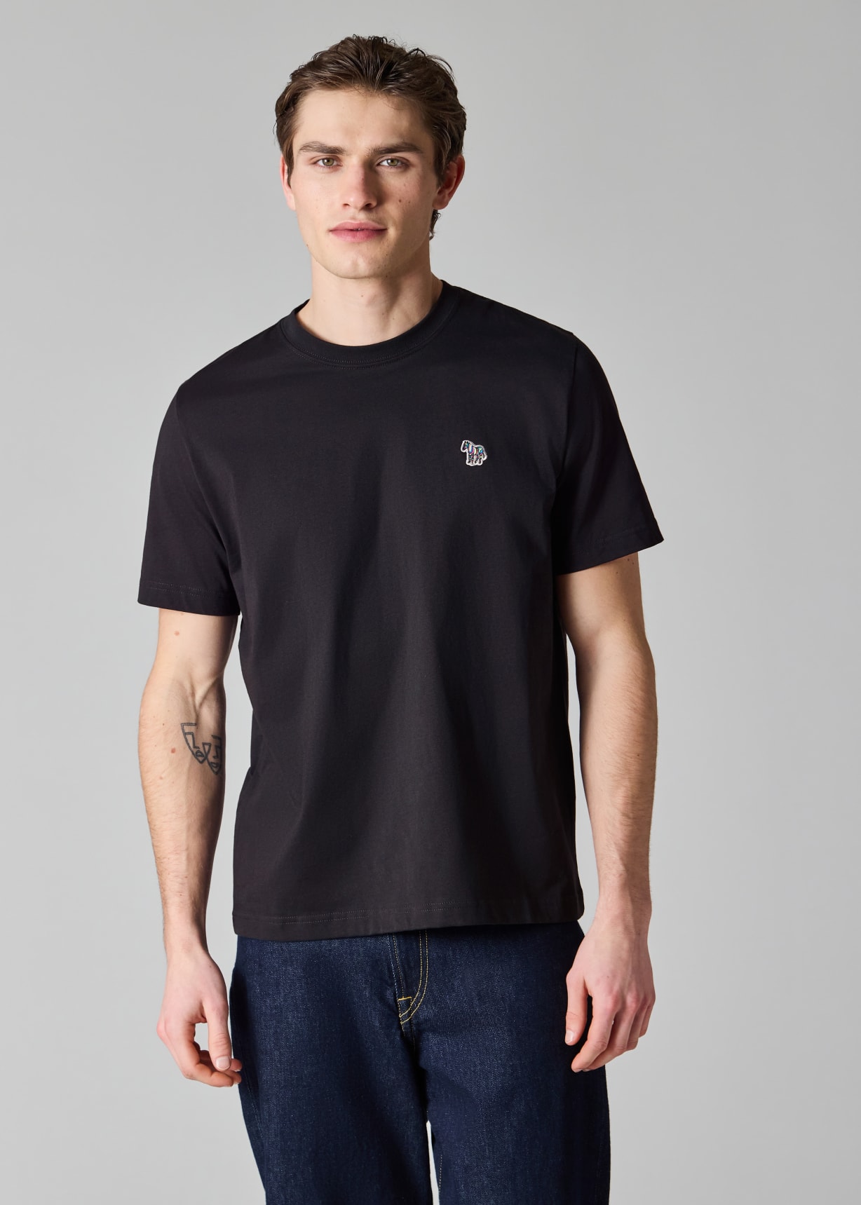 T-shirt Paul Smith Homme – Noir – Taille M – Grand Logo – Coton Bio – Neuf