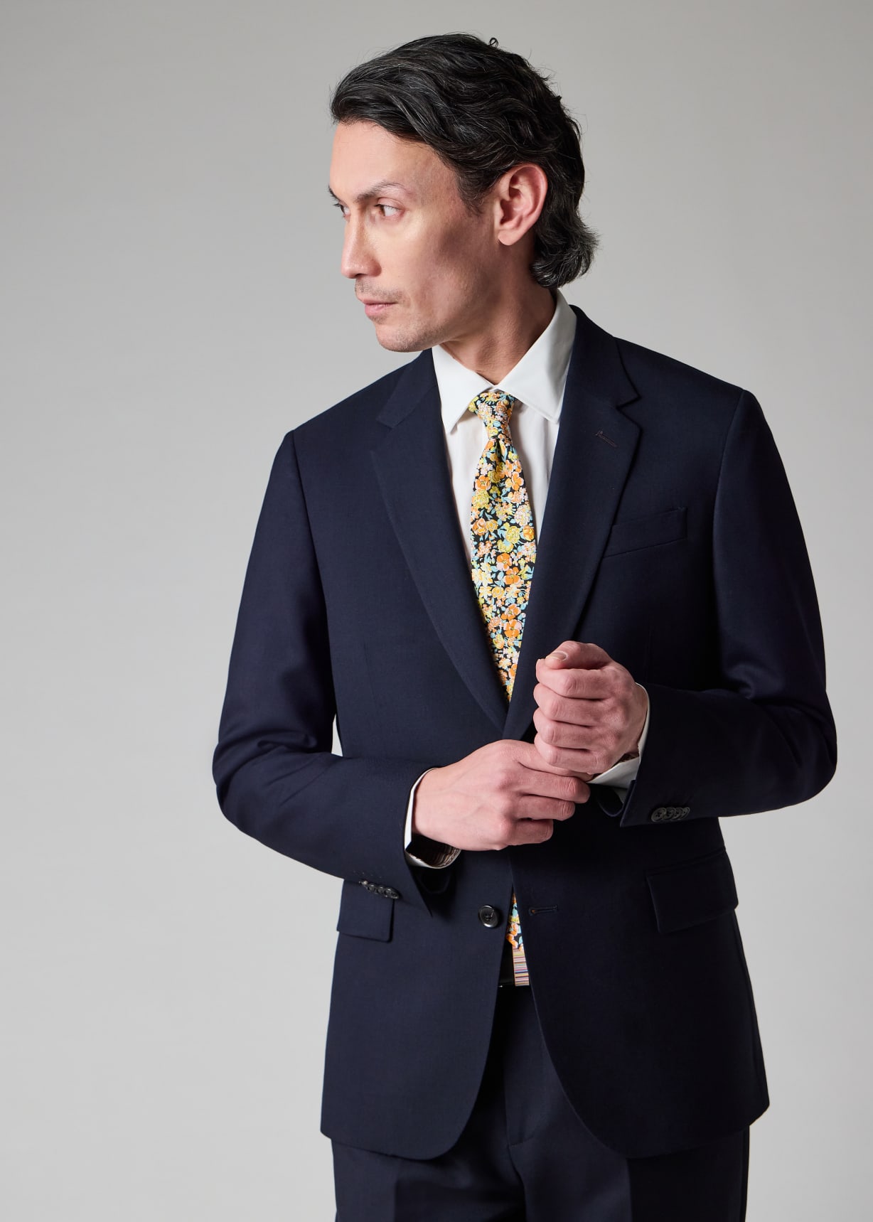 Paul Smith 現行 SOHO FIT スーツ セットアップ ネイビー The Soho - Tailored-Fit Navy Wool 'A Suit To Travel In'