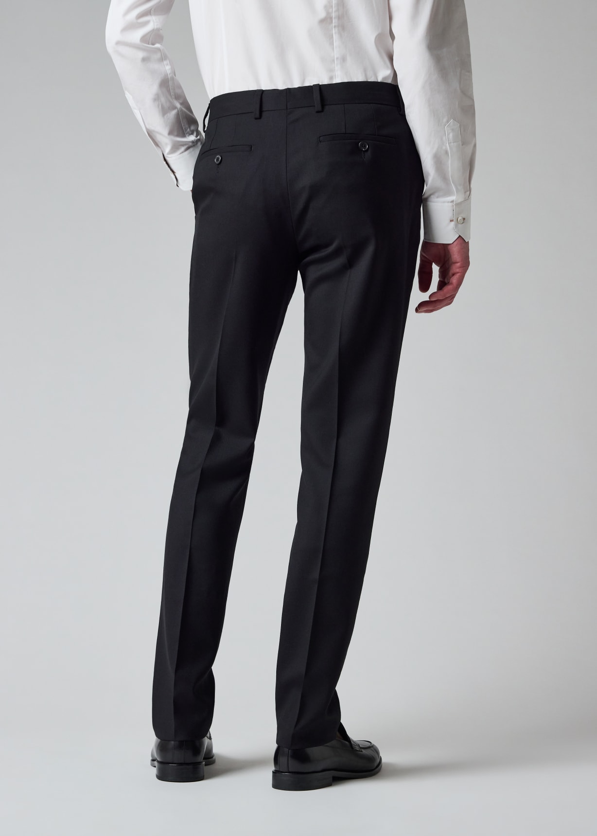 The Soho - Tailored-Fit Black Wool 'A Suit To Travel In'
