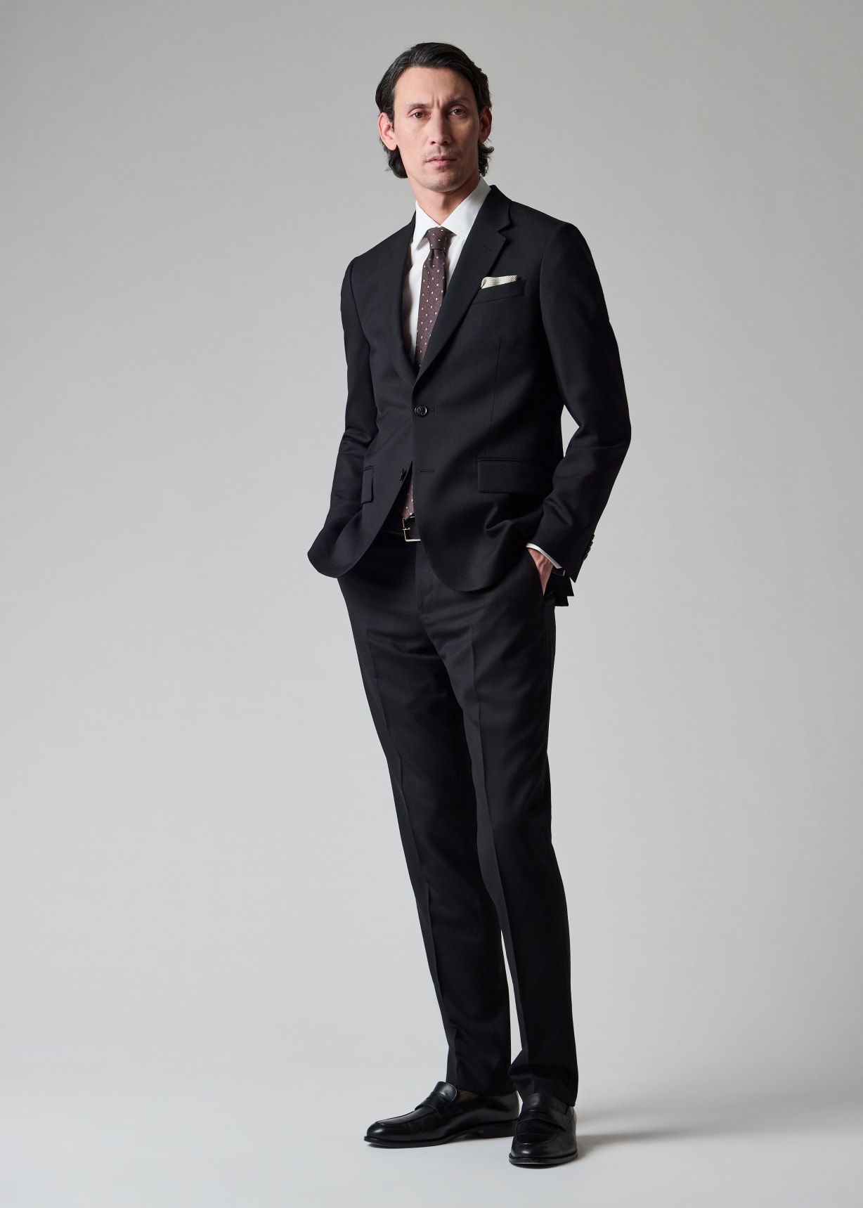 The Soho - Tailored-Fit Black Wool 'A Suit To Travel In'