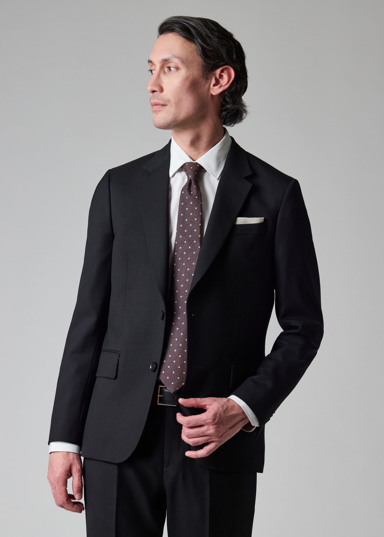 Paul Smith 3ピース SOHO FIT AMF スーツ M 黒 The Soho - Tailored-Fit Black Wool 'A Suit To Travel In'