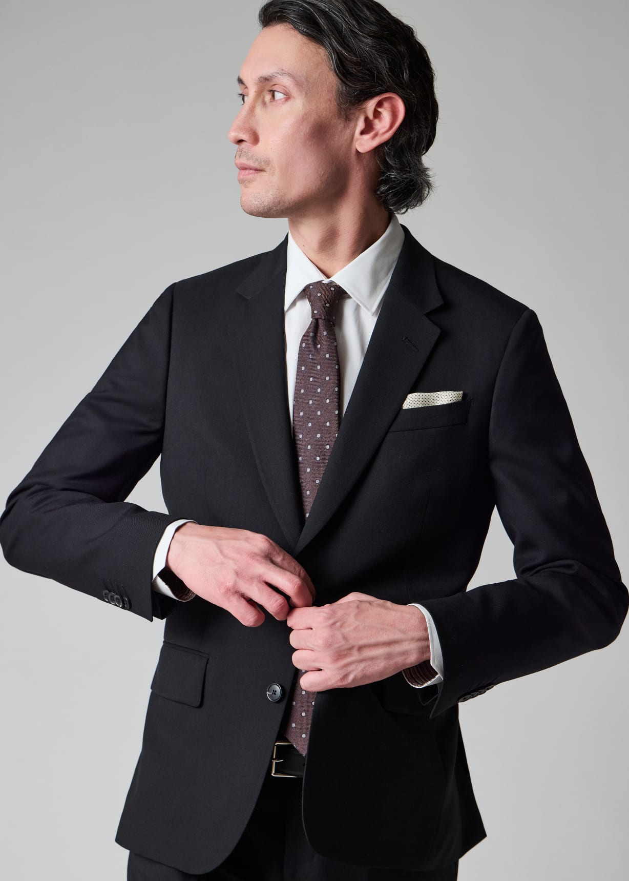 The Soho - Tailored-Fit Black Wool 'A Suit To Travel In'