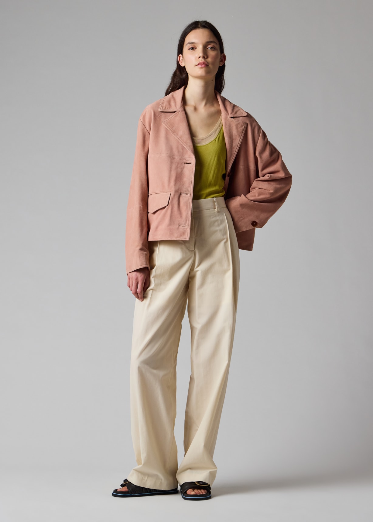 Women's Pink Suede Jacket Paul Smith