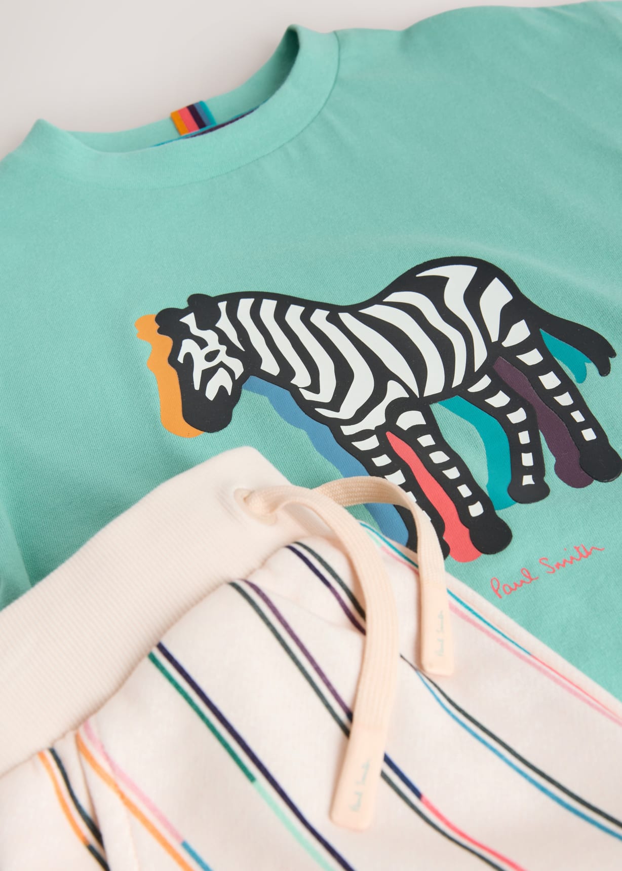 3-12 Years Zebra Print T-Shirt and Shorts Set