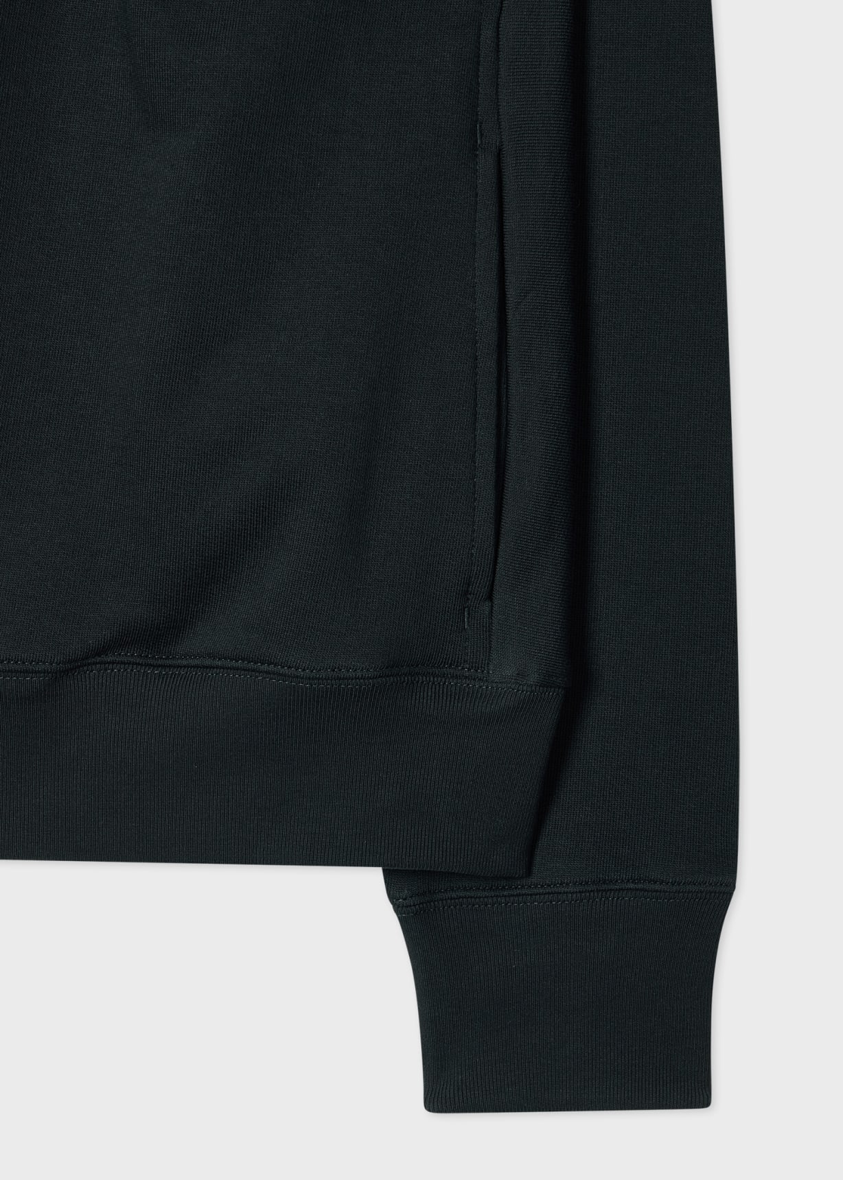 Men's Black Cotton Zip-Front Zebra Logo Hoodie