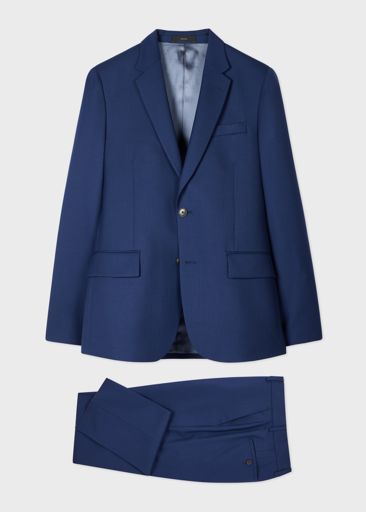 The Soho - Tailored-Fit Mid Blue Wool 'A Suit To Travel In'