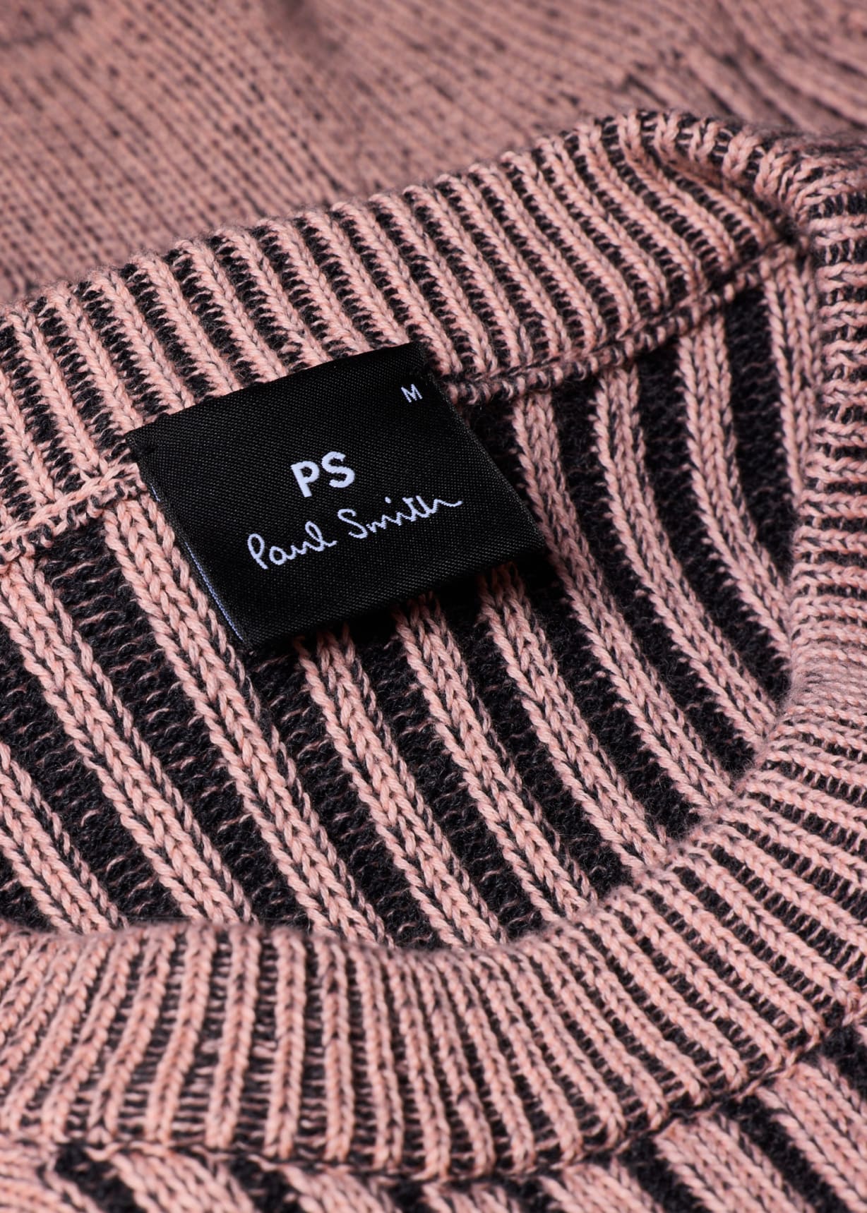 Pink Ribbed Cotton and Wool-Blend Sweater