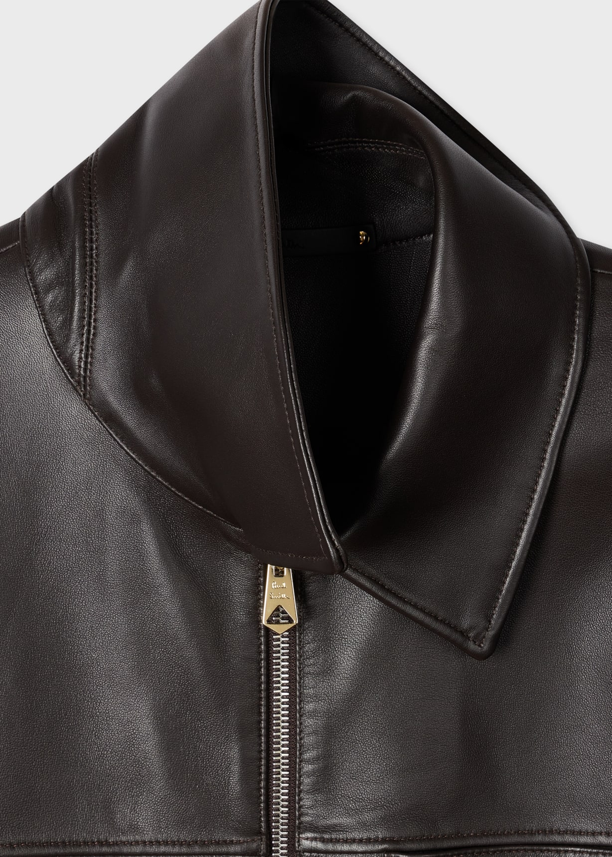 Men's Dark Brown Double-Face Leather Jacket
