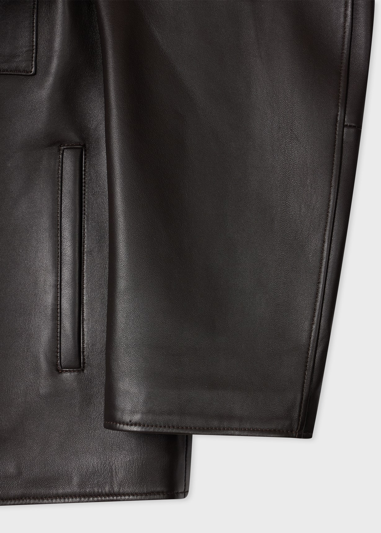 Men's Dark Brown Double-Face Leather Jacket