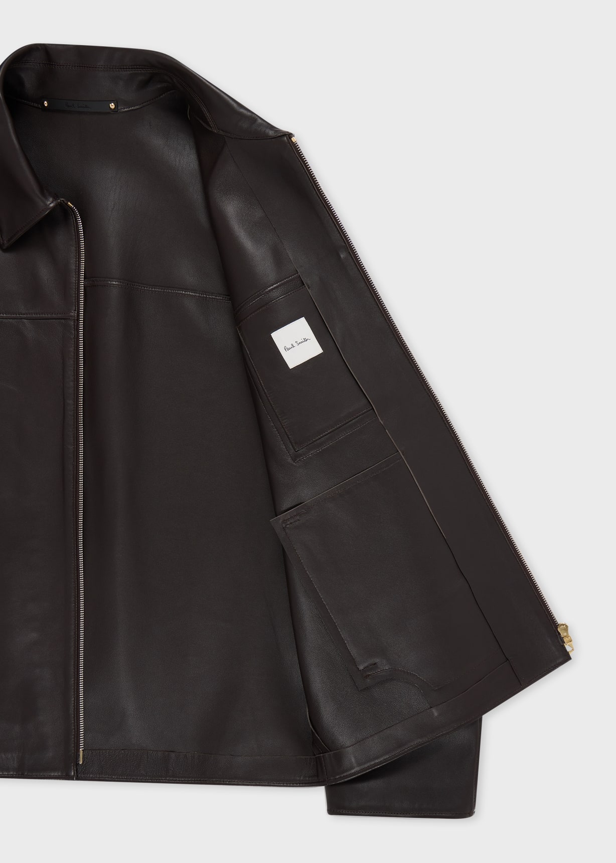 Men's Dark Brown Double-Face Leather Jacket