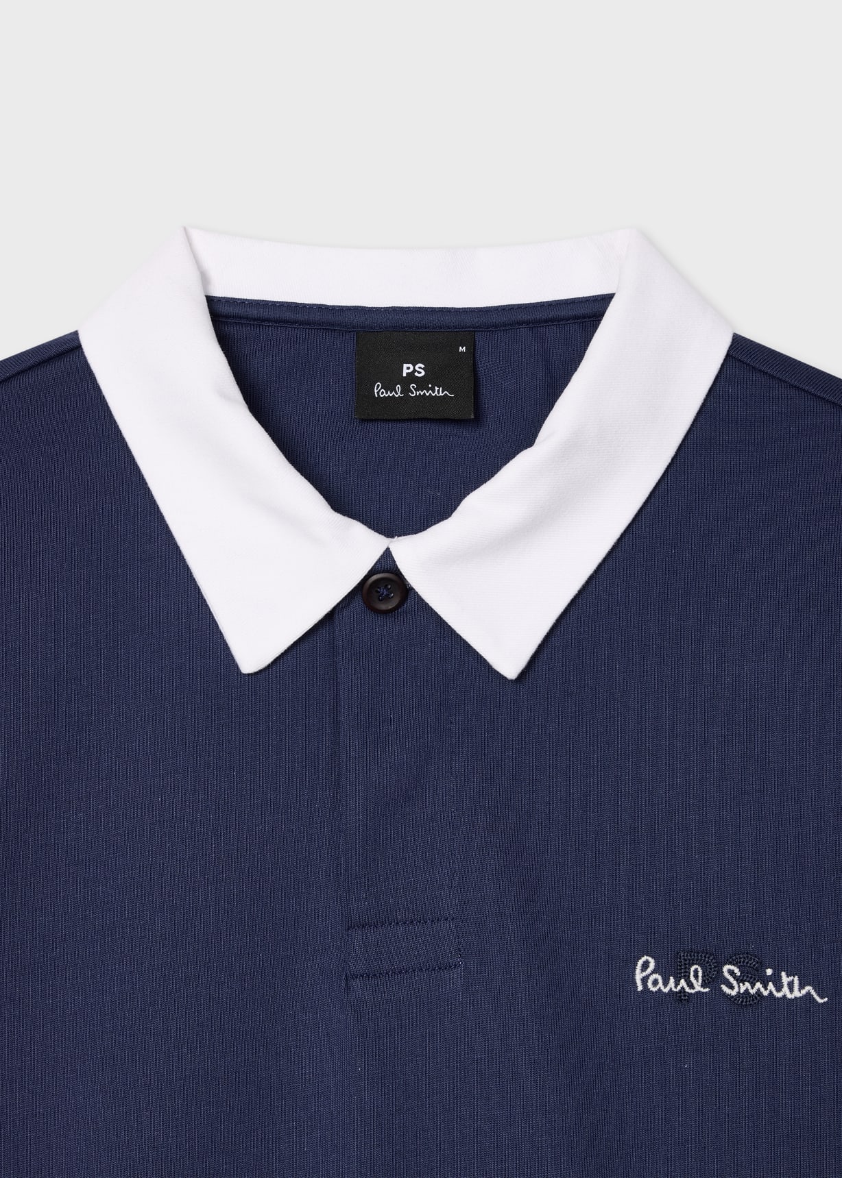 Men's Navy PS Logo Rugby Top