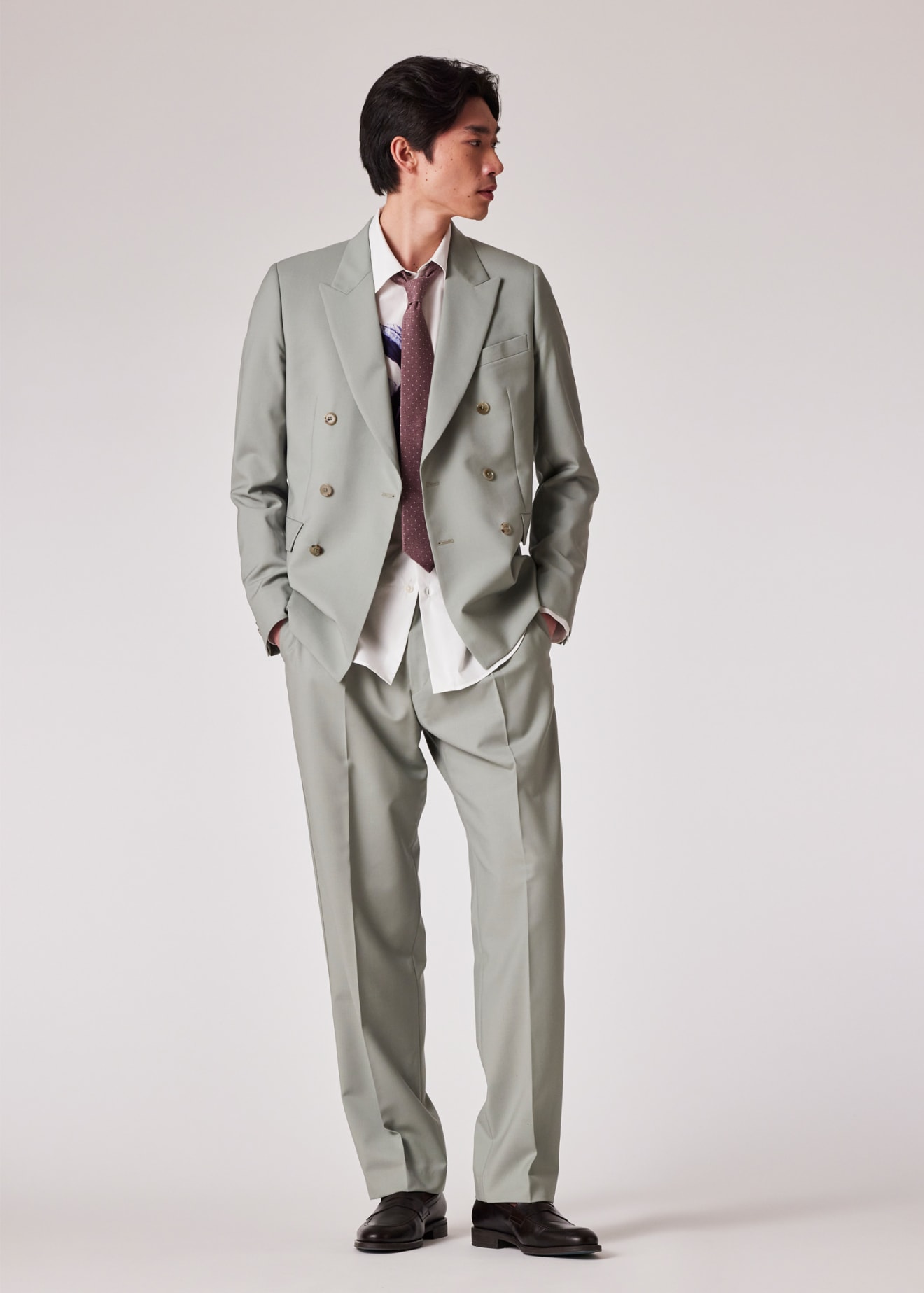 Paul smith double breasted suit hot sale