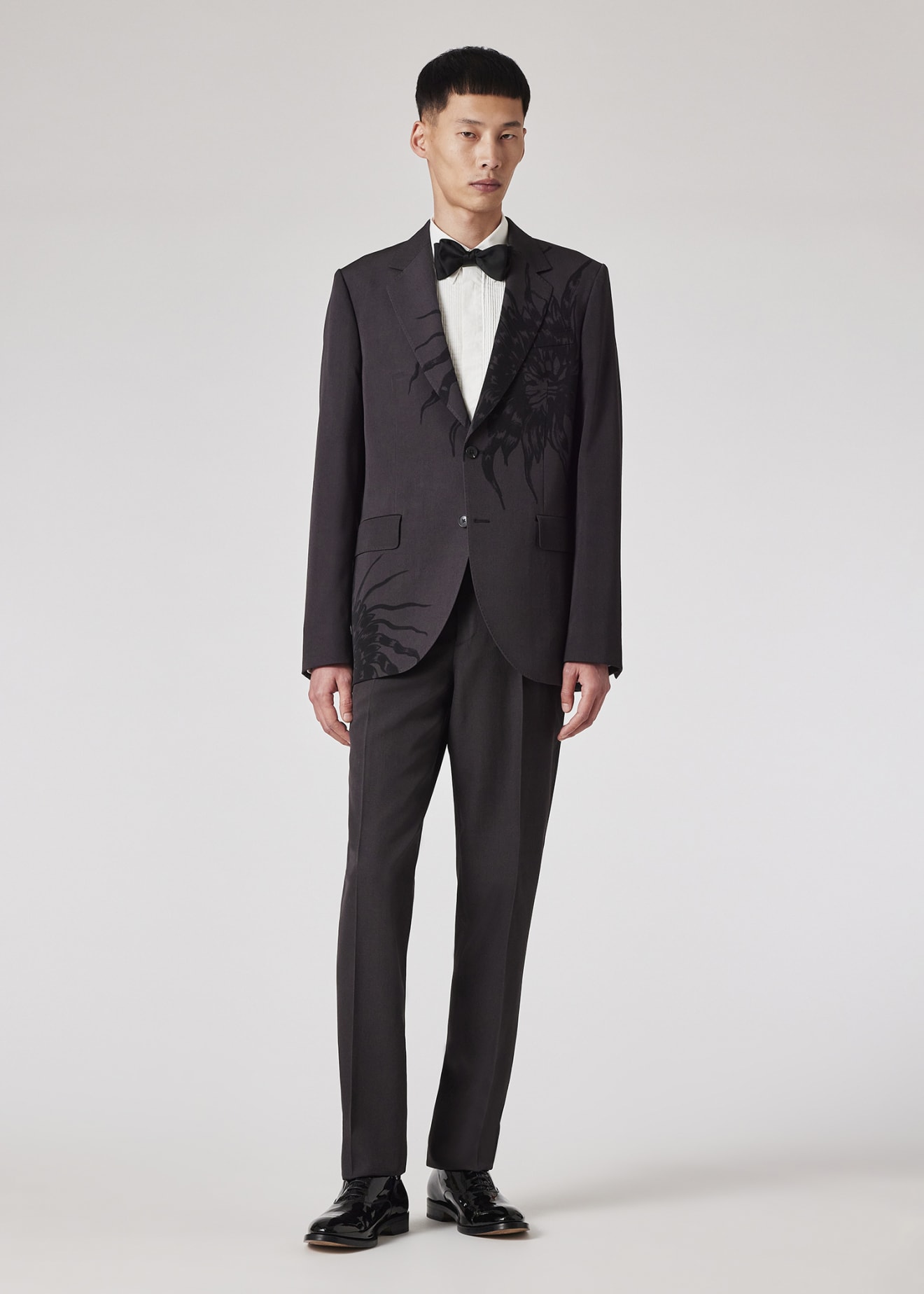 Charcoal wool blazer discount