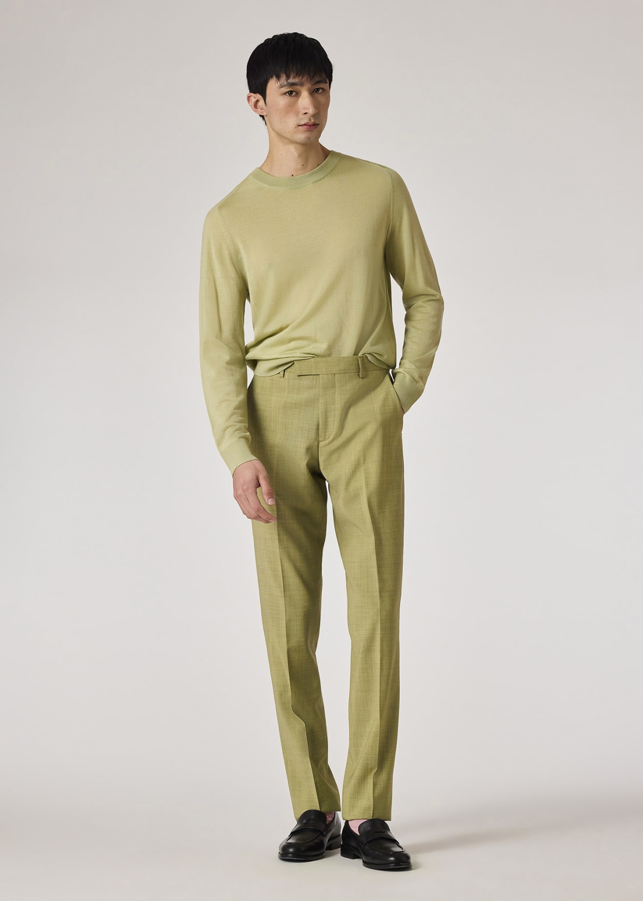 AMINA PISTACHIO GREEN SWEATER