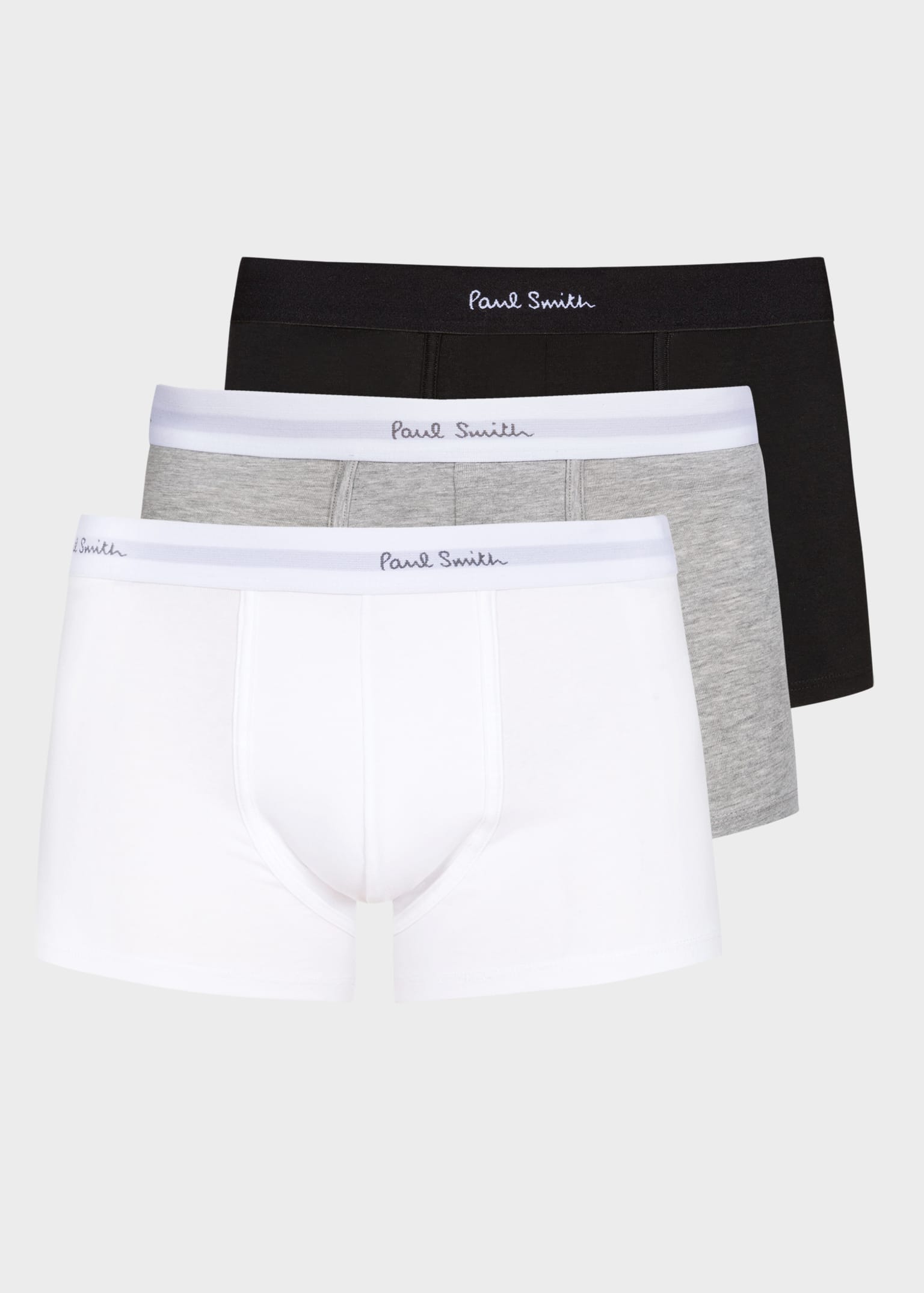 Men's Classic Tri-Colour Organic-Cotton Boxer Briefs Three Pack