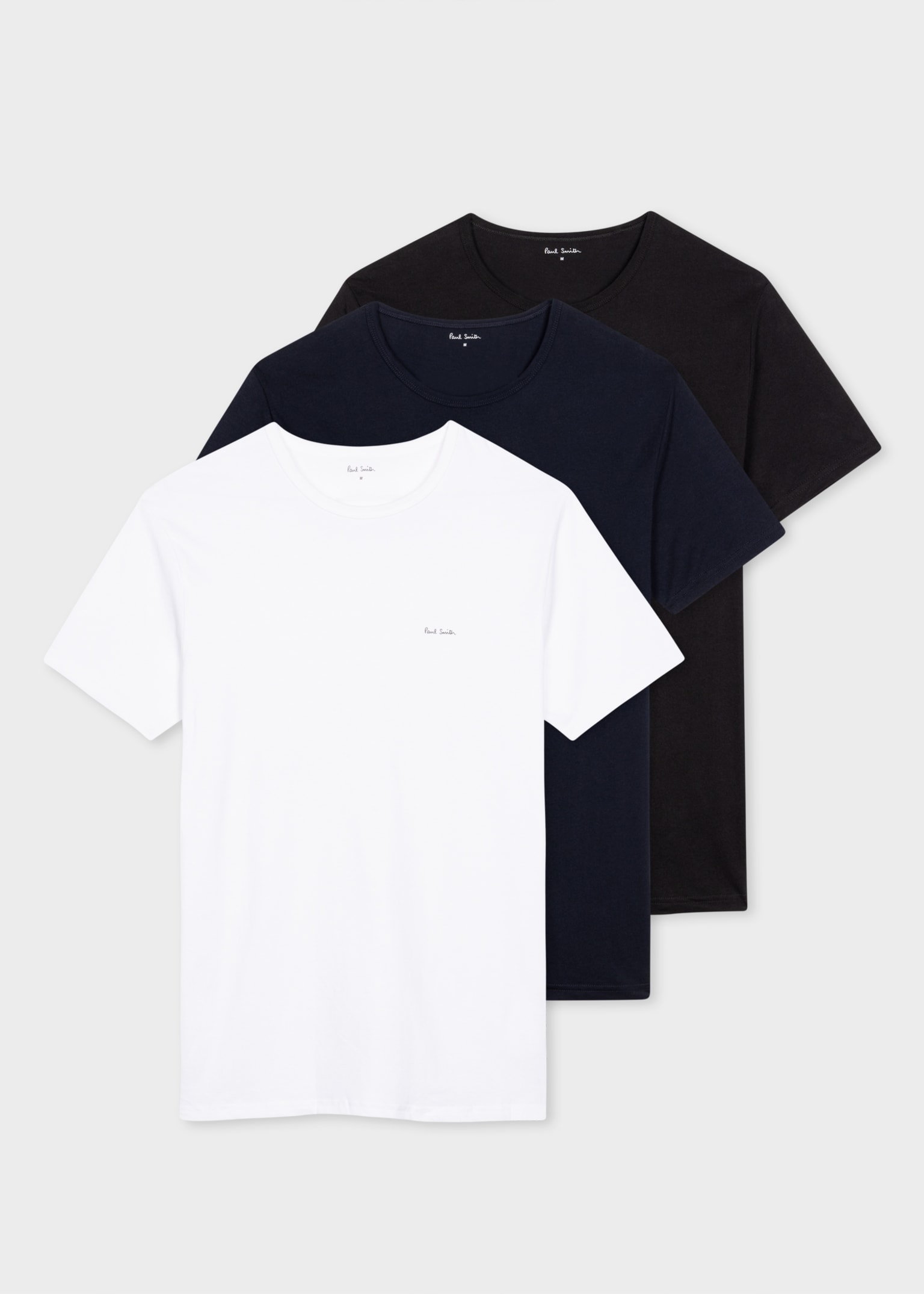 PAUL SMITH Men T Shirts 3枚セット Paul Smith Men's 3-pack T-shirts, Grey, Small | Amazon.com