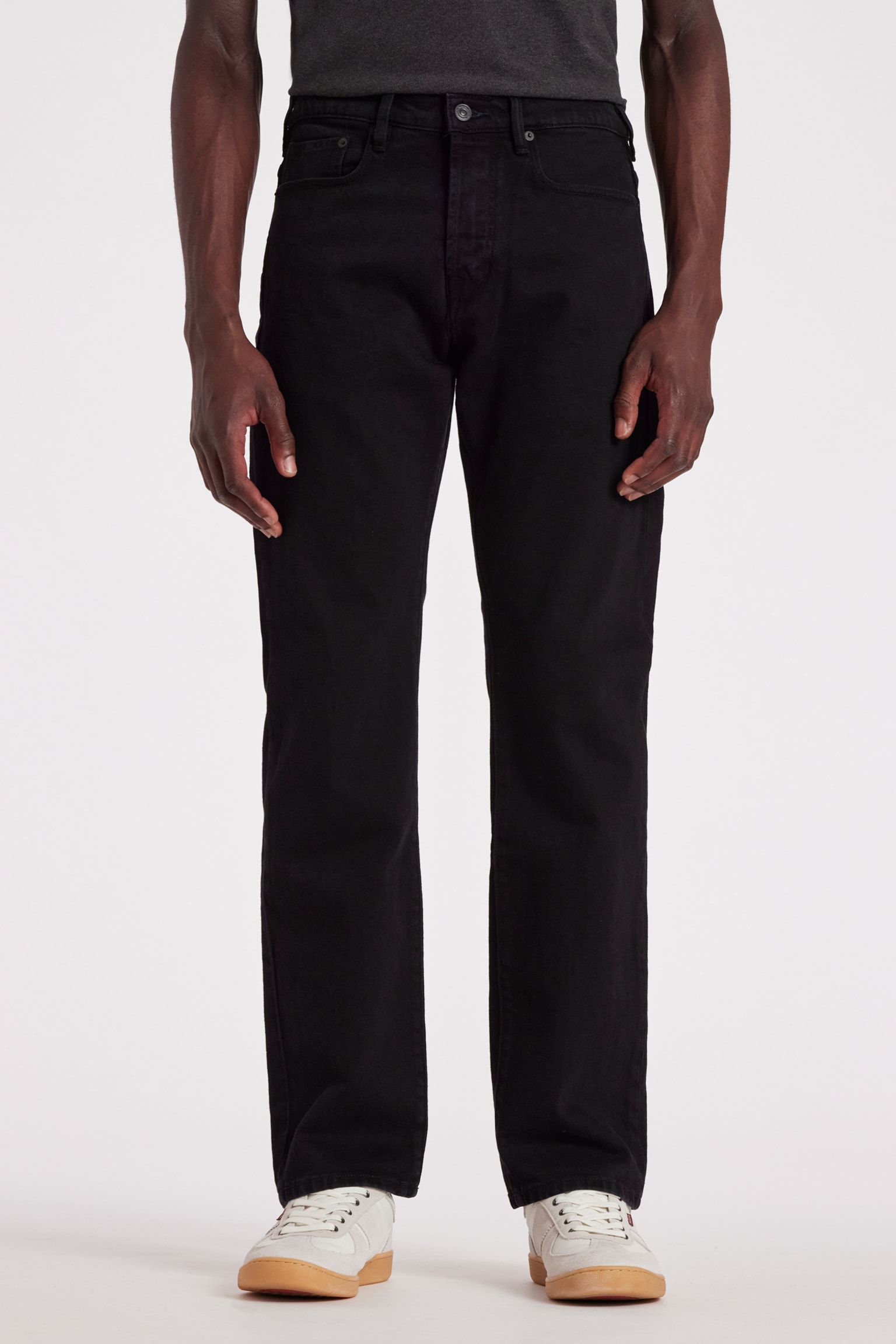 Standard-Fit Black 'Organic Stretch' Jeans