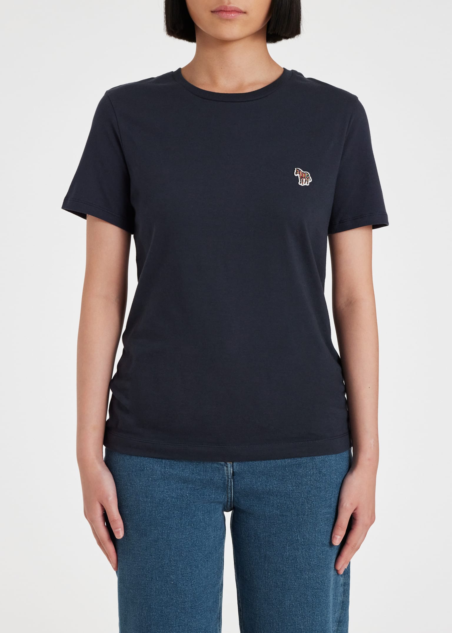 Tシャツ・カットソー PAUL SMITH Woman T-Shirt Multicolor W1R390VPP4907 92 Women's Navy Zebra Logo Cotton T-Shirt