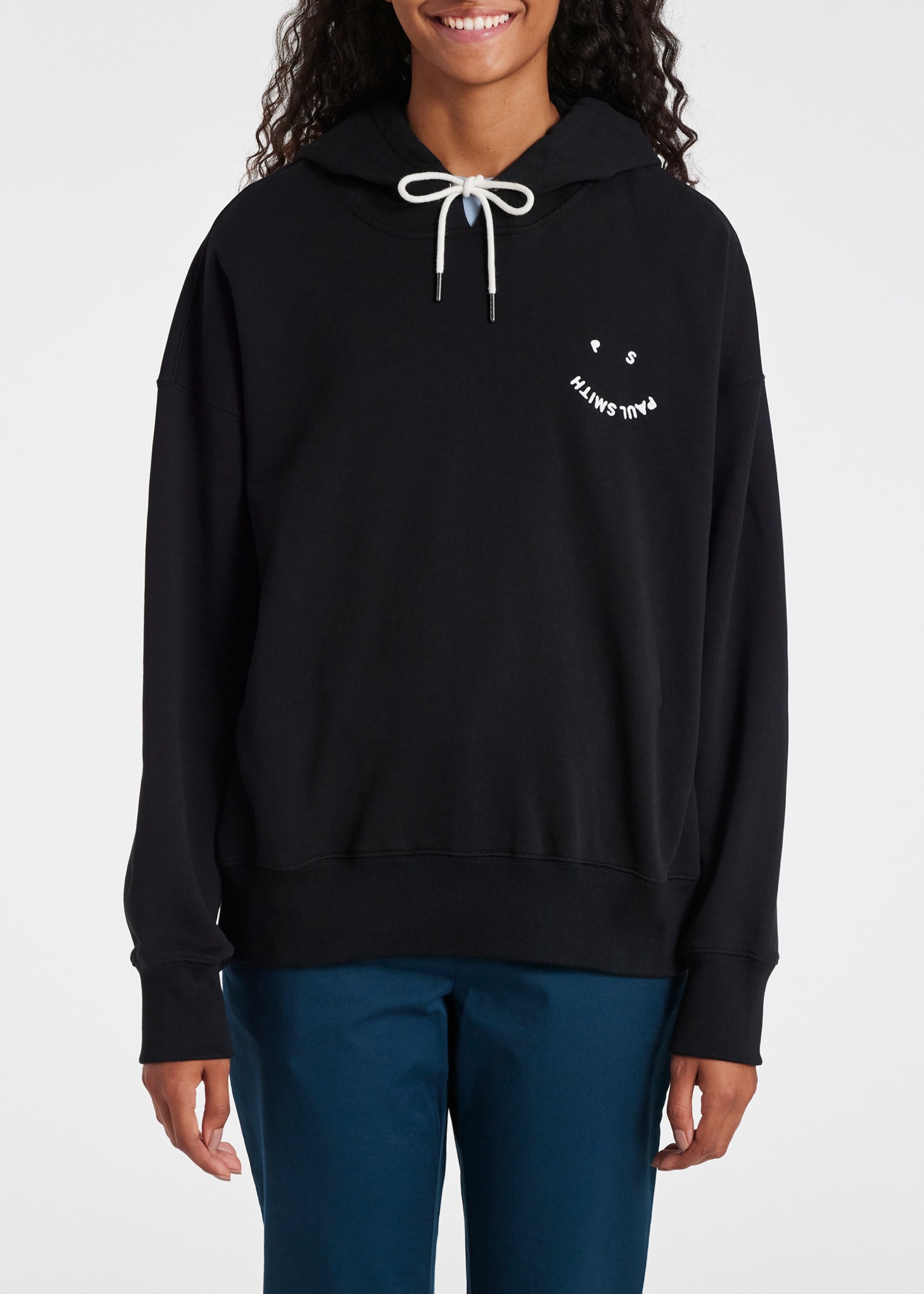 Women's Black 'Happy' Hoodie