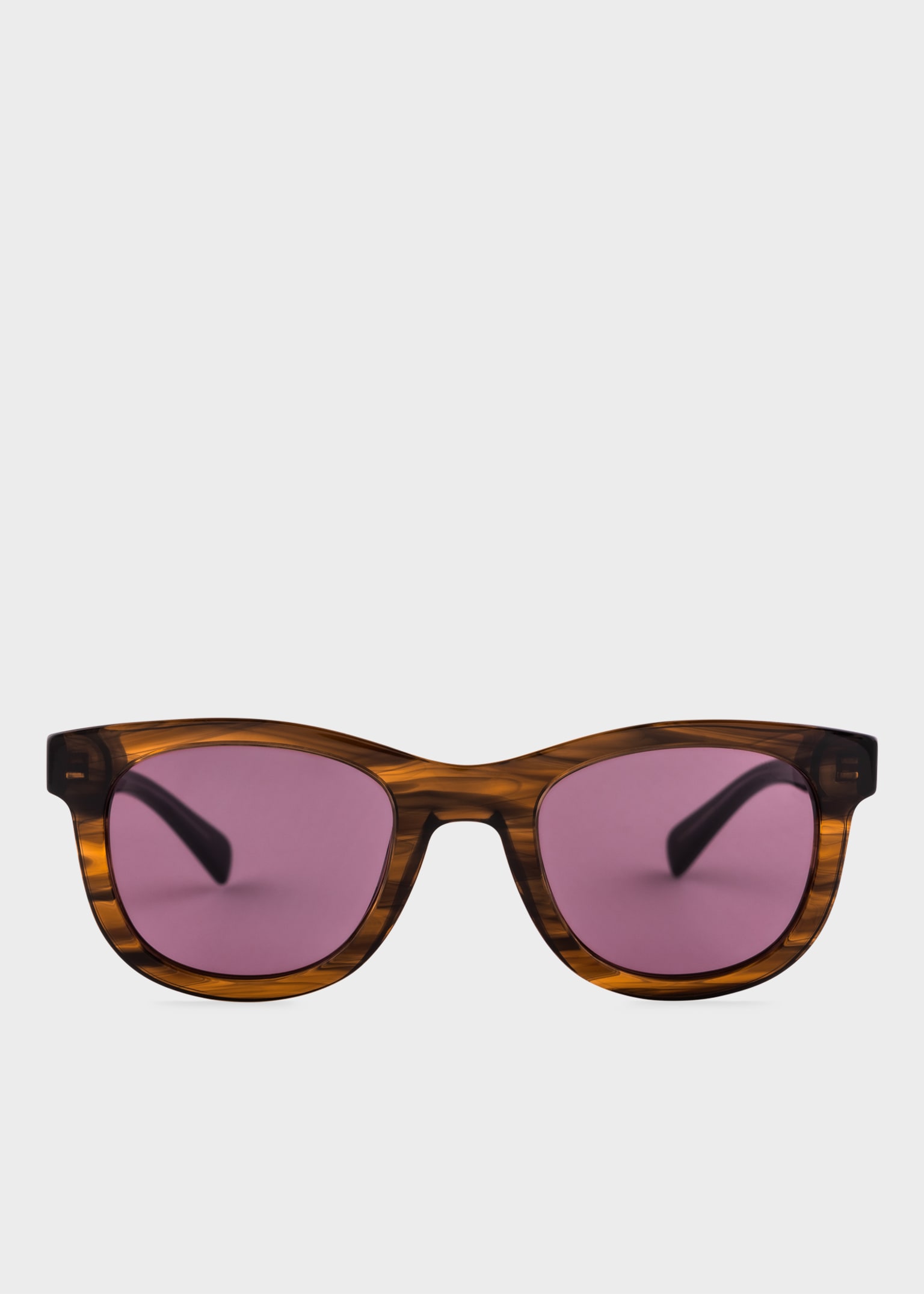 Striped Brown 'Halons' Sunglasses
